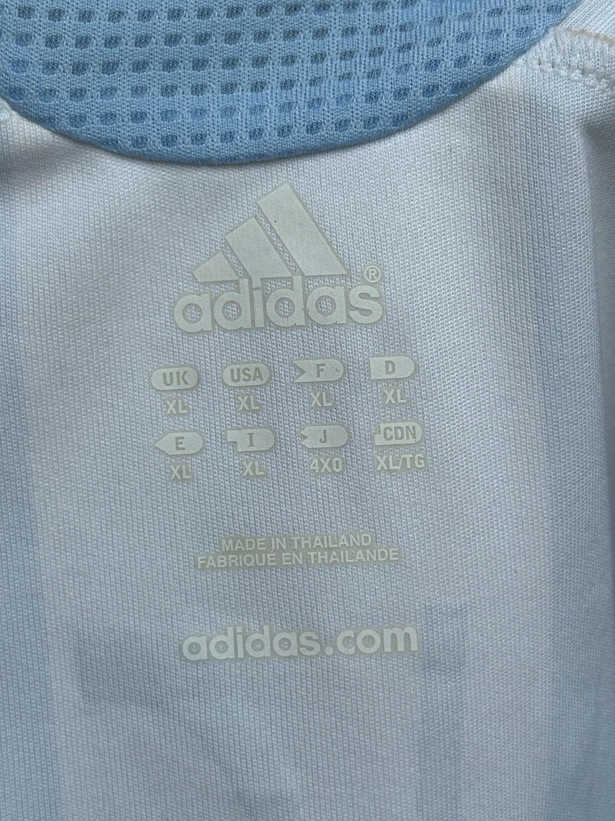 Adidas Vintage Argentina 2006/2007 Home Jersey Soccer Riquelme Size US XL / EU 56 / 4 - 13 Thumbnail
