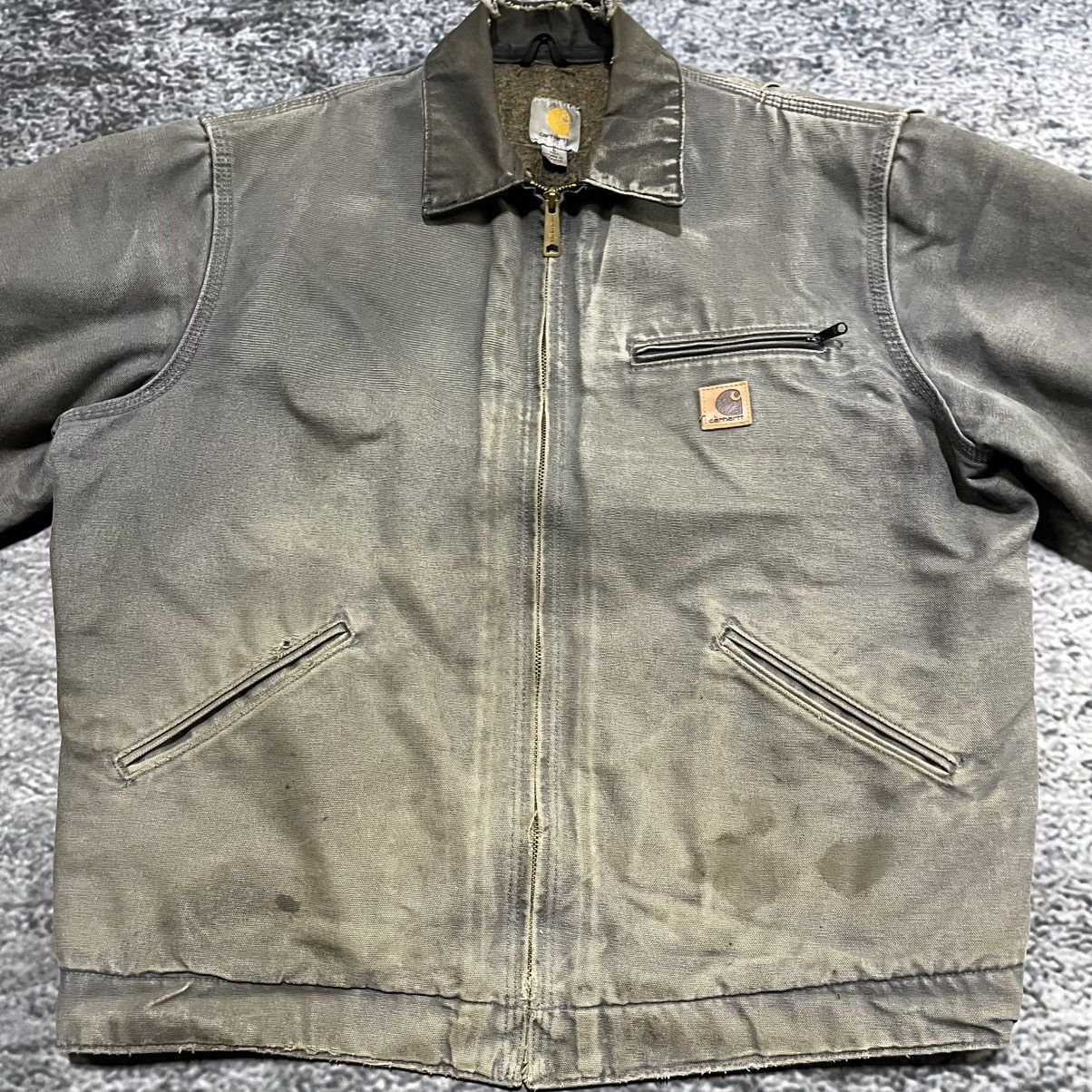 Carhartt VINTAGE CARHARTT BLANKET LINED DISTRESSED DETROIT JACKET Size US L / EU 52-54 / 3 - 6 Thumbnail