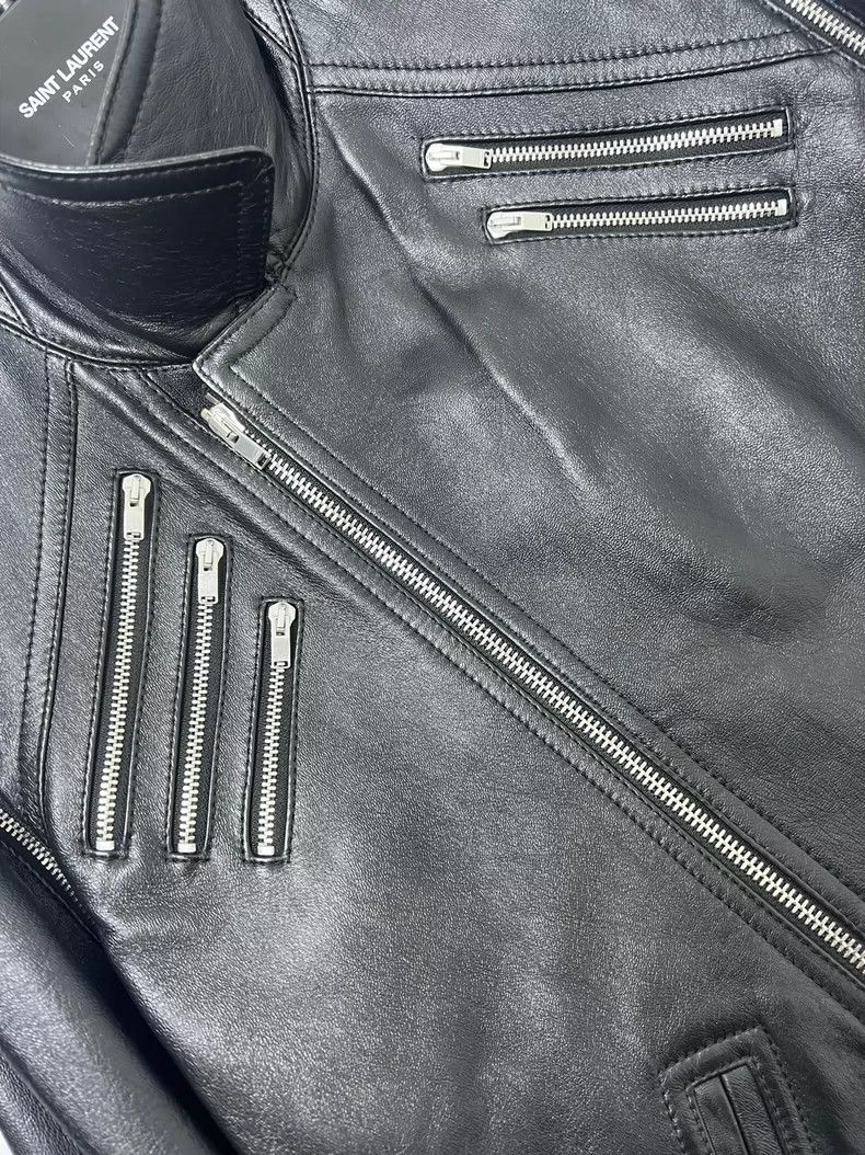 Saint Laurent Paris Saint Laurent 15fw five-zip motorcycle leather jacket 2504- Size US M / EU 48-50 / 2 - 3 Thumbnail