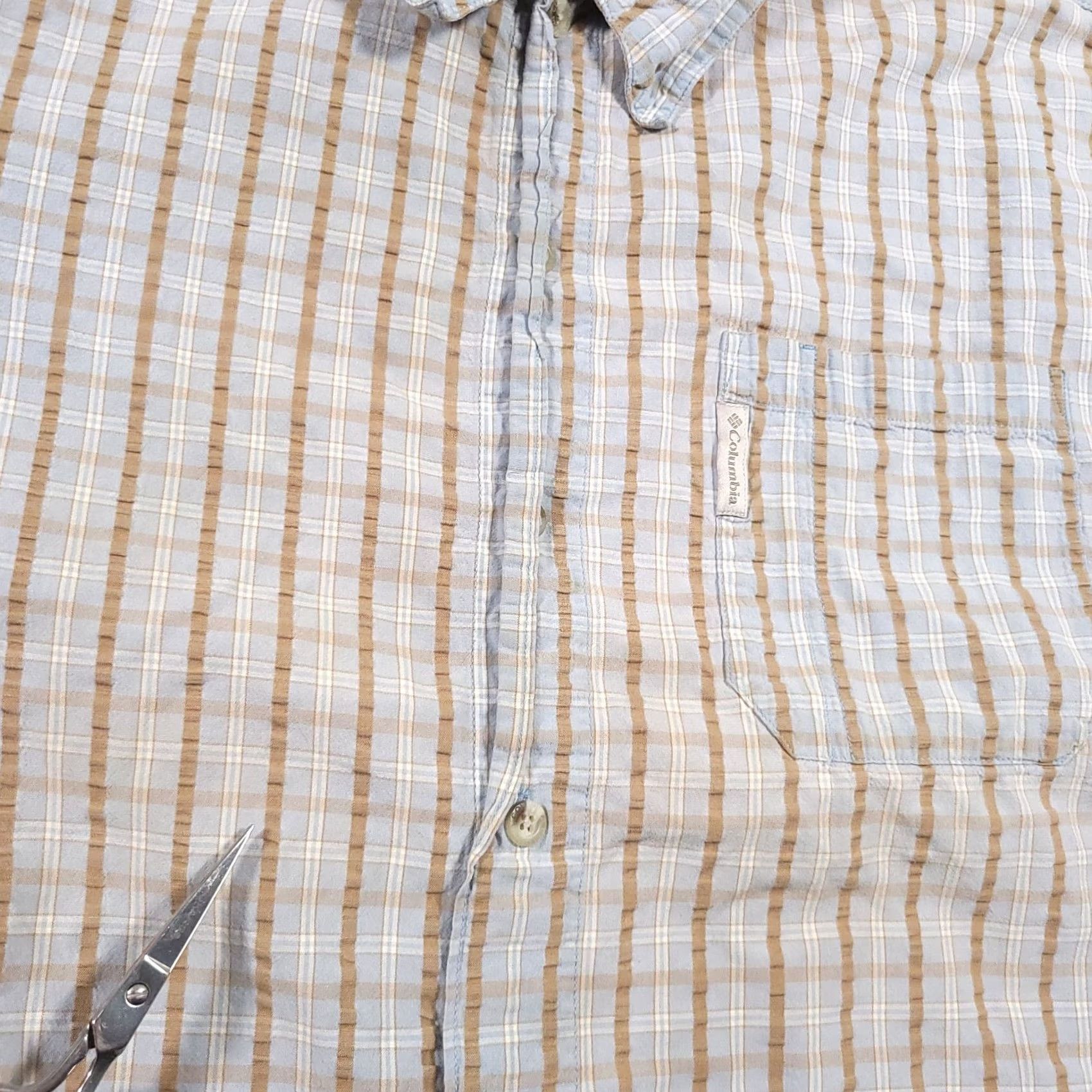Vintage Columbia XCO Shirt Mens XL Short Sleeve Button Up Fishing Grunge Outdoor Shirt Size US XL / EU 56 / 4 - 5 Thumbnail