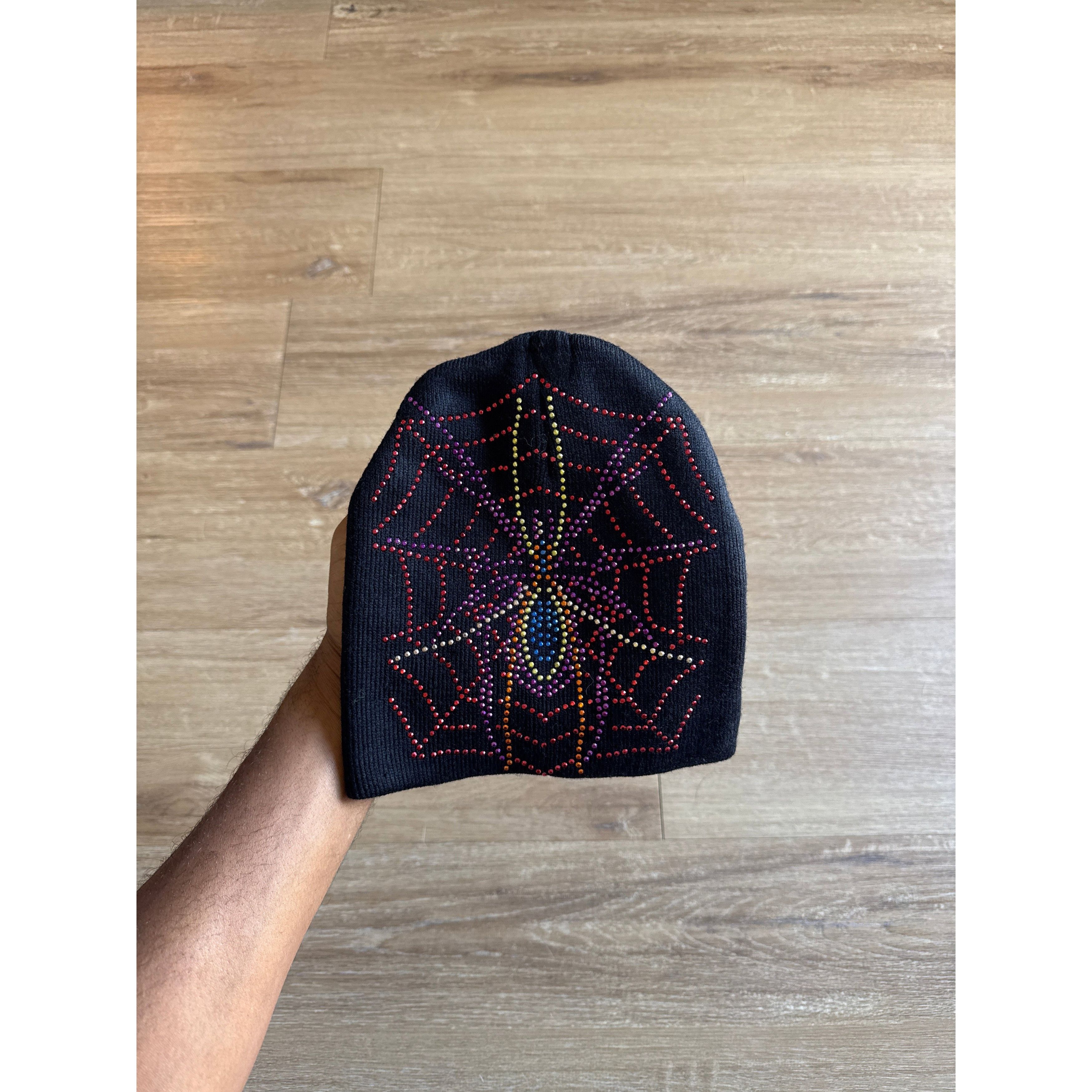 Other Vintage Spider Spy5der Spyder Bedazzled Skully Beanie Hat￼ Size ONE SIZE - 1 Thumbnail