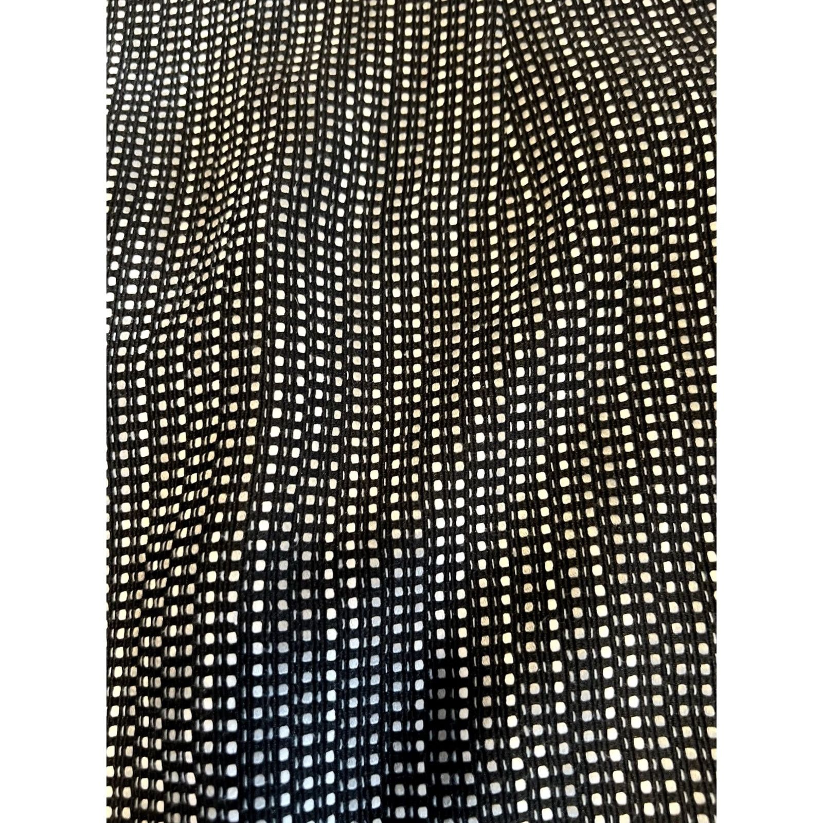 Elie Tahari Elie Tahari Sheath Dress Black V-Neck Knee-Length Full Zip Short Sleeve Women 6 Designer Modern Mixed Media Pattern Block Fully Lined Zip Back Size M / US 6-8 / IT 42-44 - 2 Thumbnail