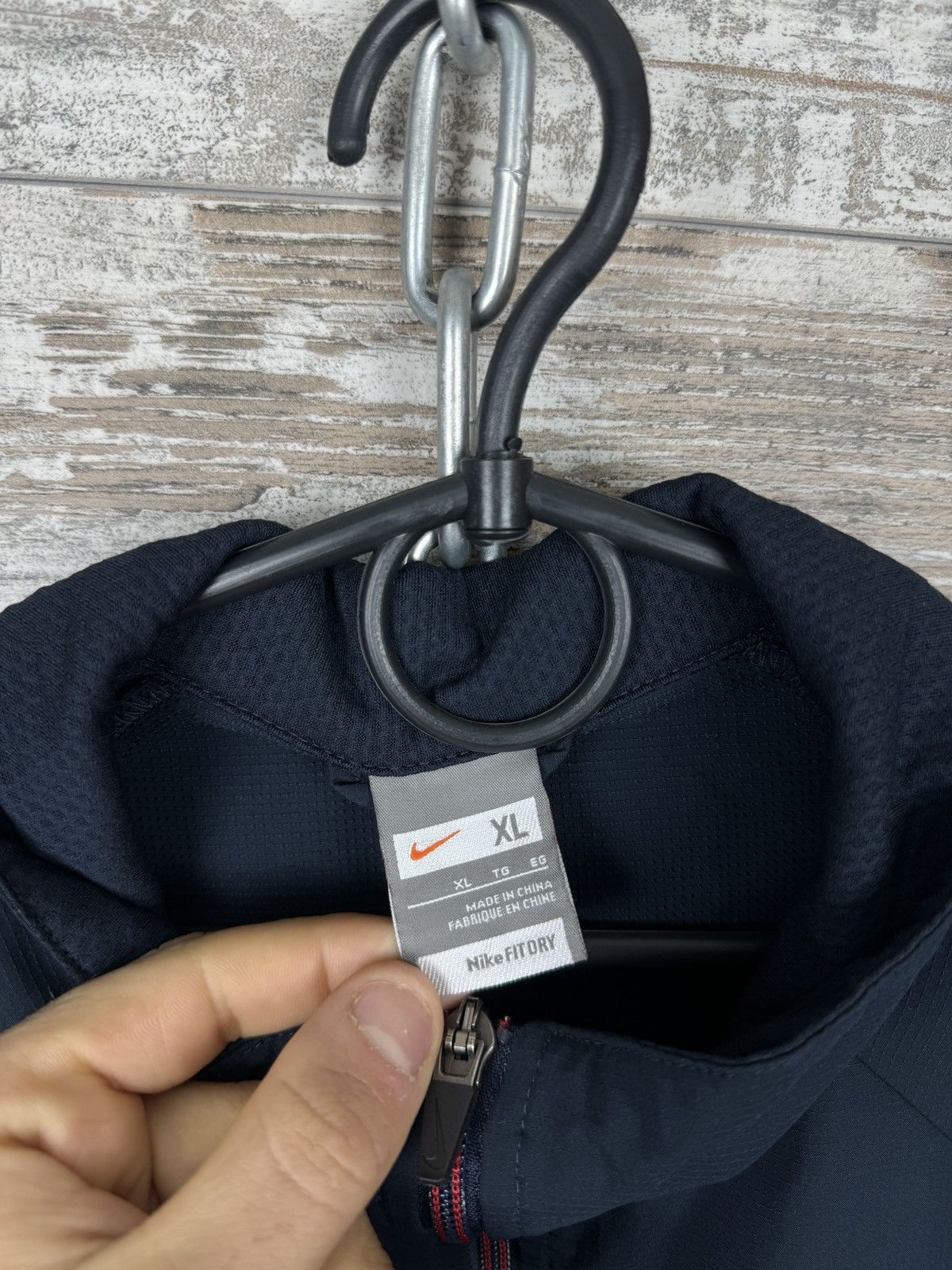 Nike Mens Vintage Nike track jacket navy swoosh drill Olympic Size US L / EU 52-54 / 3 - 10 Thumbnail