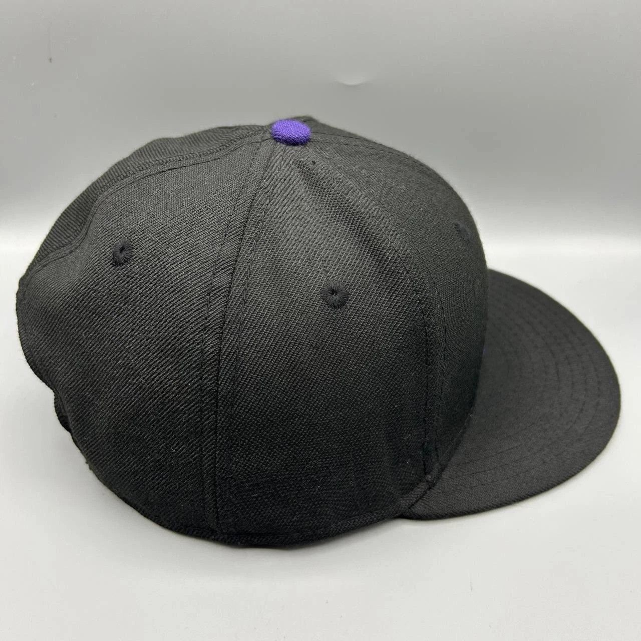 Jordan Brand Air Jordan Hat Men Black Purple Embroidered Snap Back Wool Size ONE SIZE - 8 Thumbnail