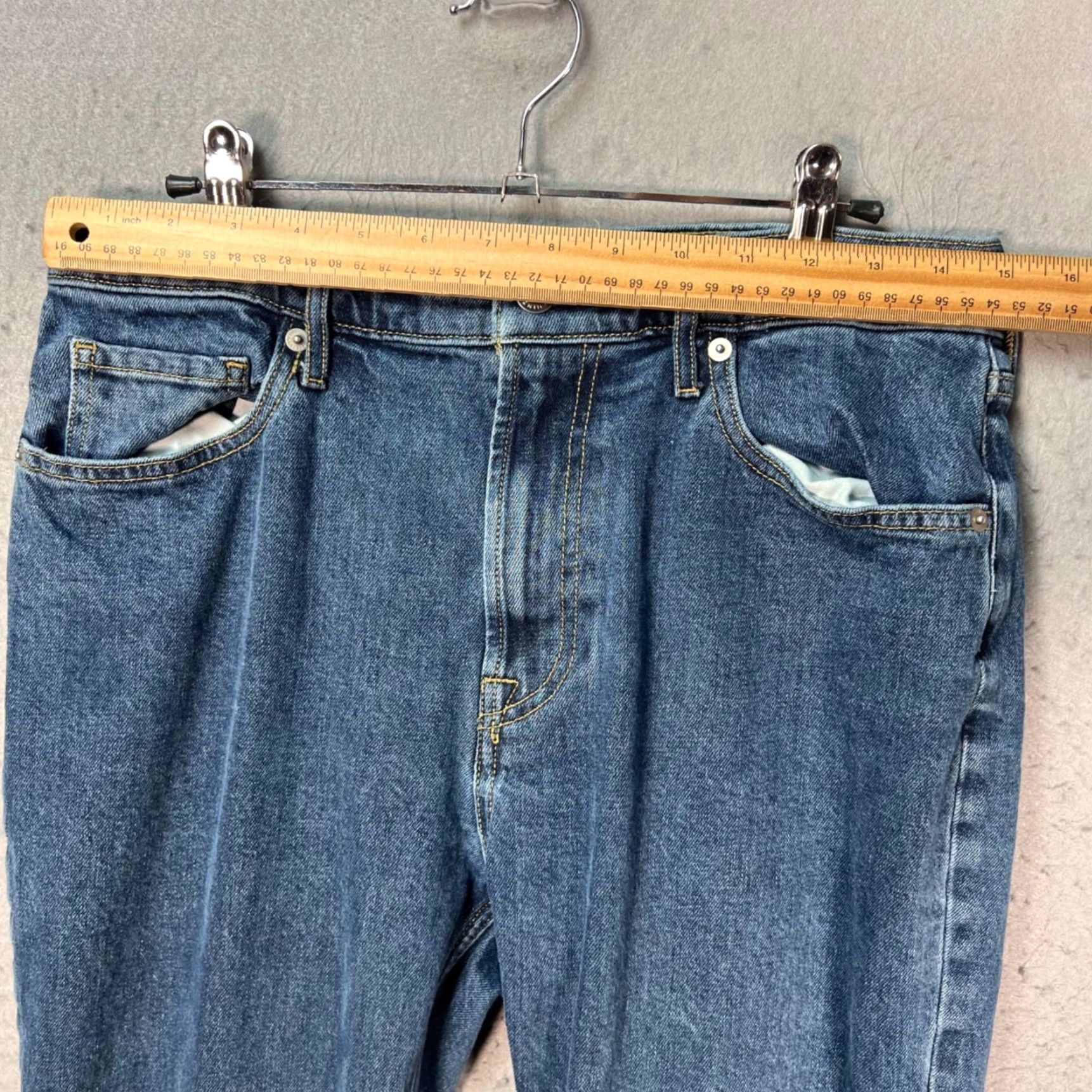 Everlane Everlane Jeans Women's 28 Crop High-Rise Straight Denim 5-Pocket Blue Vintage 90s? Size 29" - 5 Thumbnail