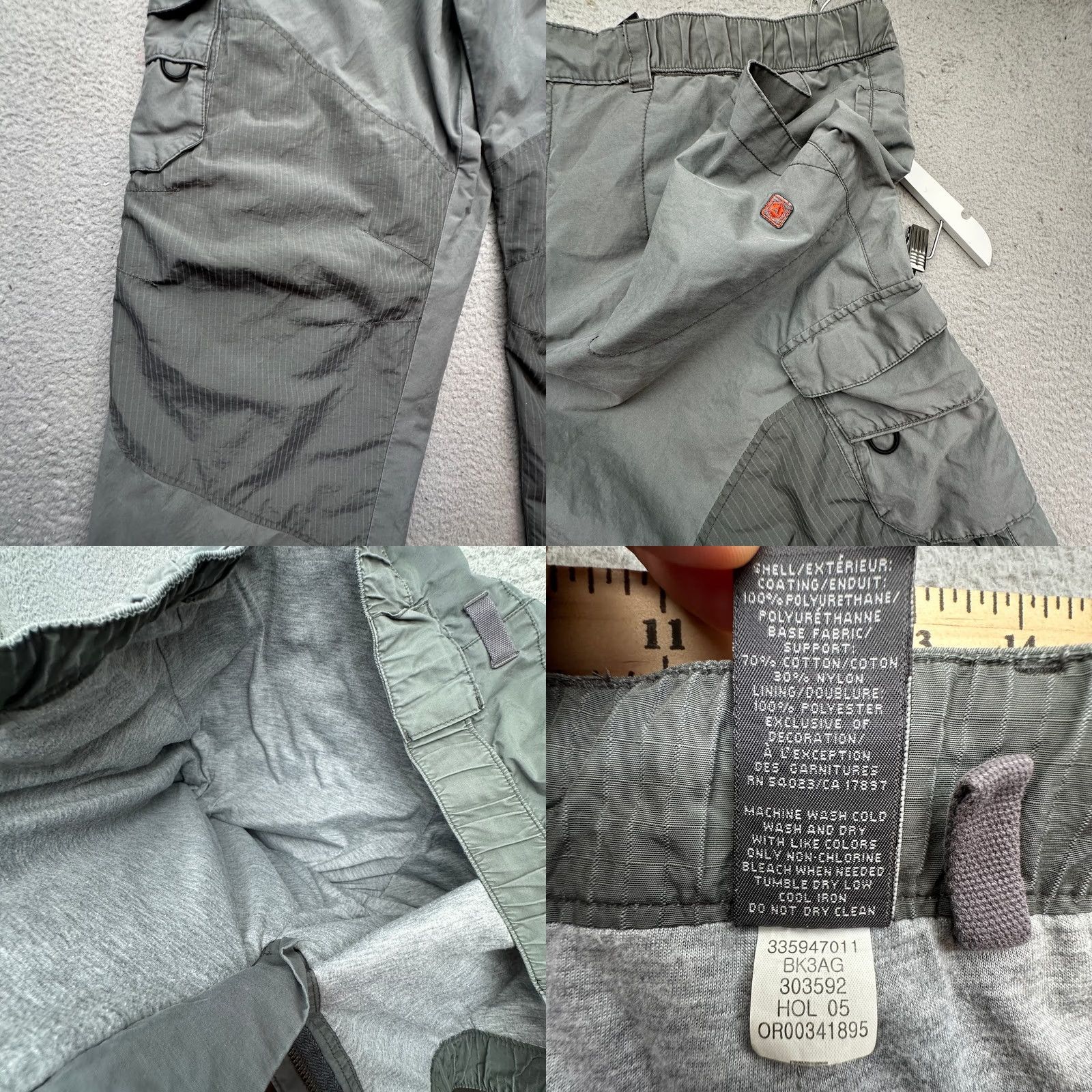 Old Navy VINTAGE Old Navy Outdoor Ripstop Pants Mens XL Gray 44x30 Cargo Baggy Y2K 90s Hiking Casual Mens Size US 36 / EU 52 - 9 Thumbnail