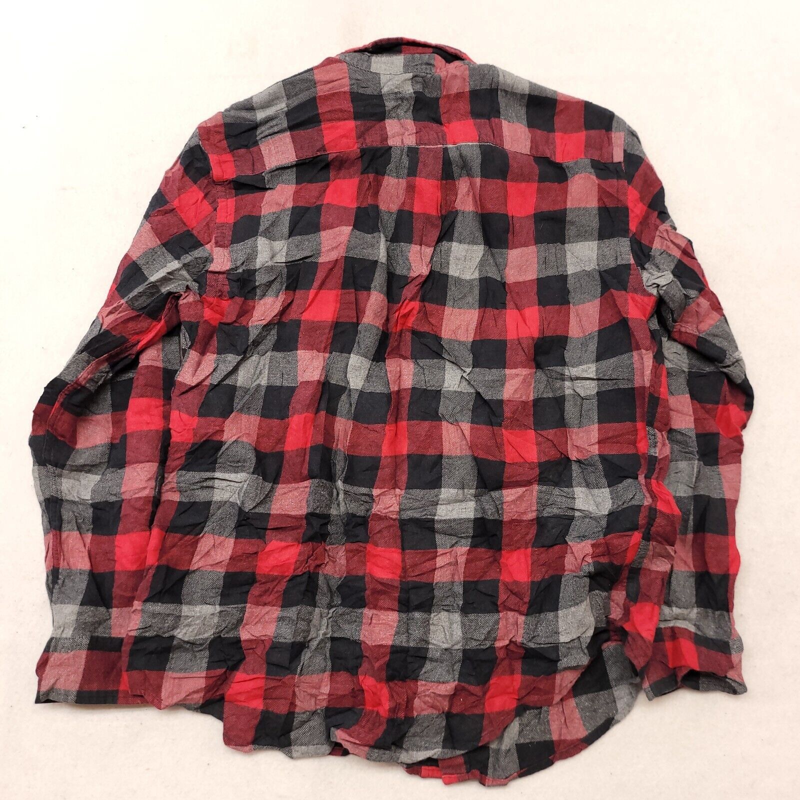 Croft & Barrow Croft & Barrow Gingham Flannel Shirt Mens Size L Red Black Size US L / EU 52-54 / 3 - 10 Thumbnail