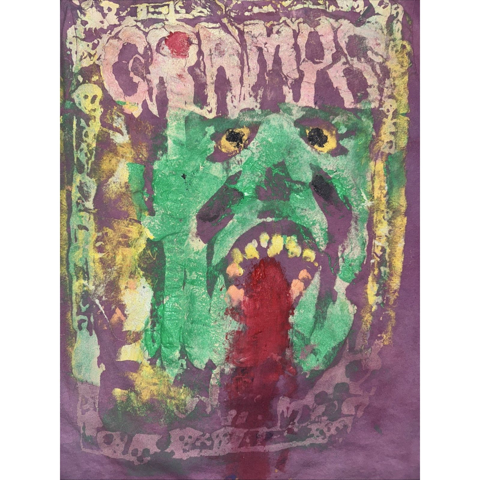 Band Tees × Vintage The Cramps Punk Band T-Shirt Purple L 21x24 Vintage Y2K Goth Size US L / EU 52-54 / 3 - 6 Thumbnail