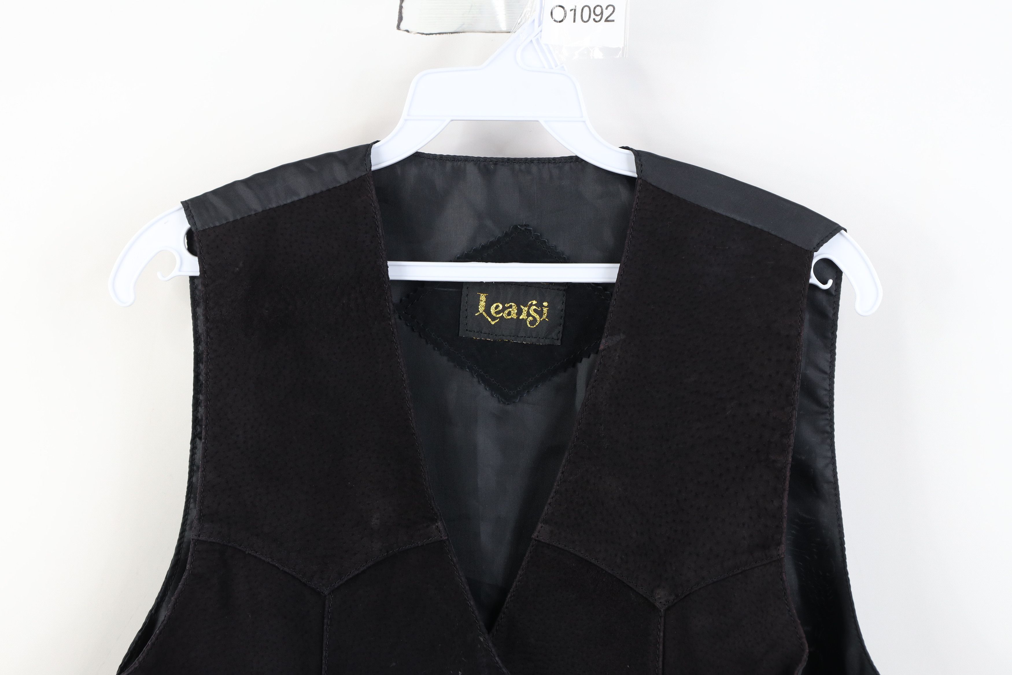 Vintage Vintage 90s Streetwear Suede Leather Tie Back Vest Jacket Size M / US 6-8 / IT 42-44 - 2 Thumbnail