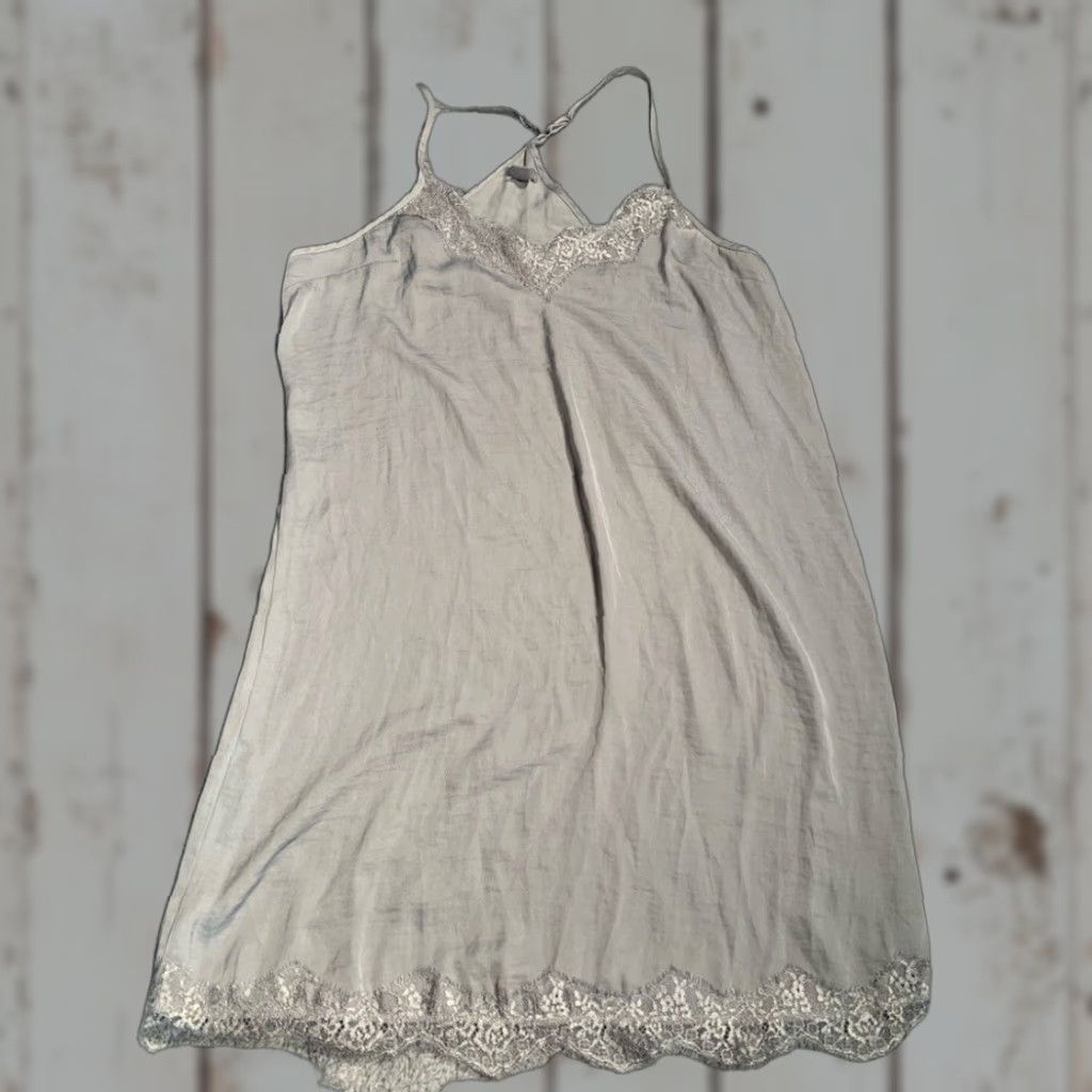 Vintage Aerie Gray Nightgown Slip Dress S Women Regular Size Small Chemise Dress - Gray Slip Nightgown Womens S Size S / US 4 / IT 40 - 1 Thumbnail