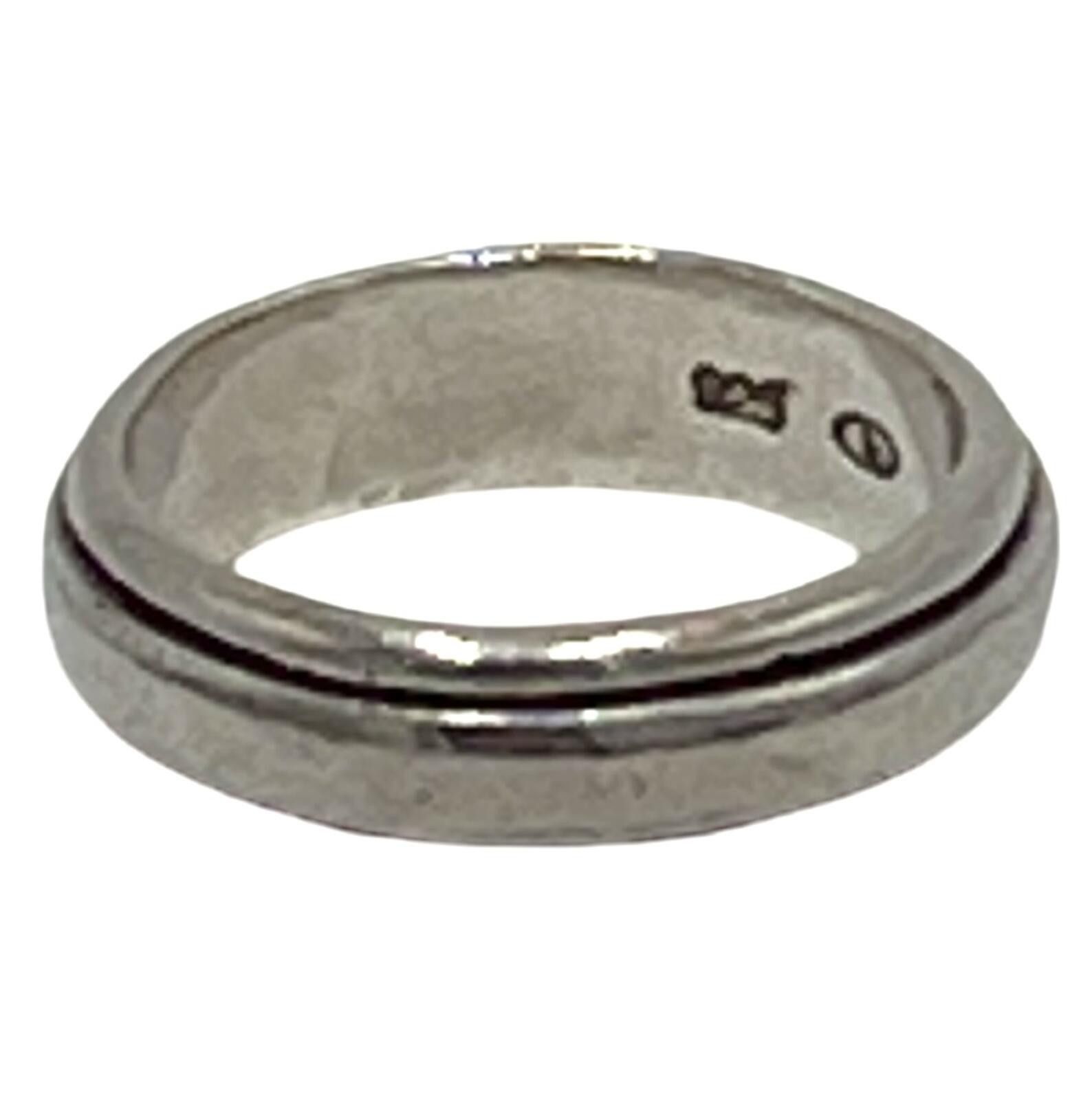 Advisory Board Crystals BOMA Sterling Silver Simple Edge-Bead Ring Size 6.25 Size ONE SIZE - 2 Thumbnail