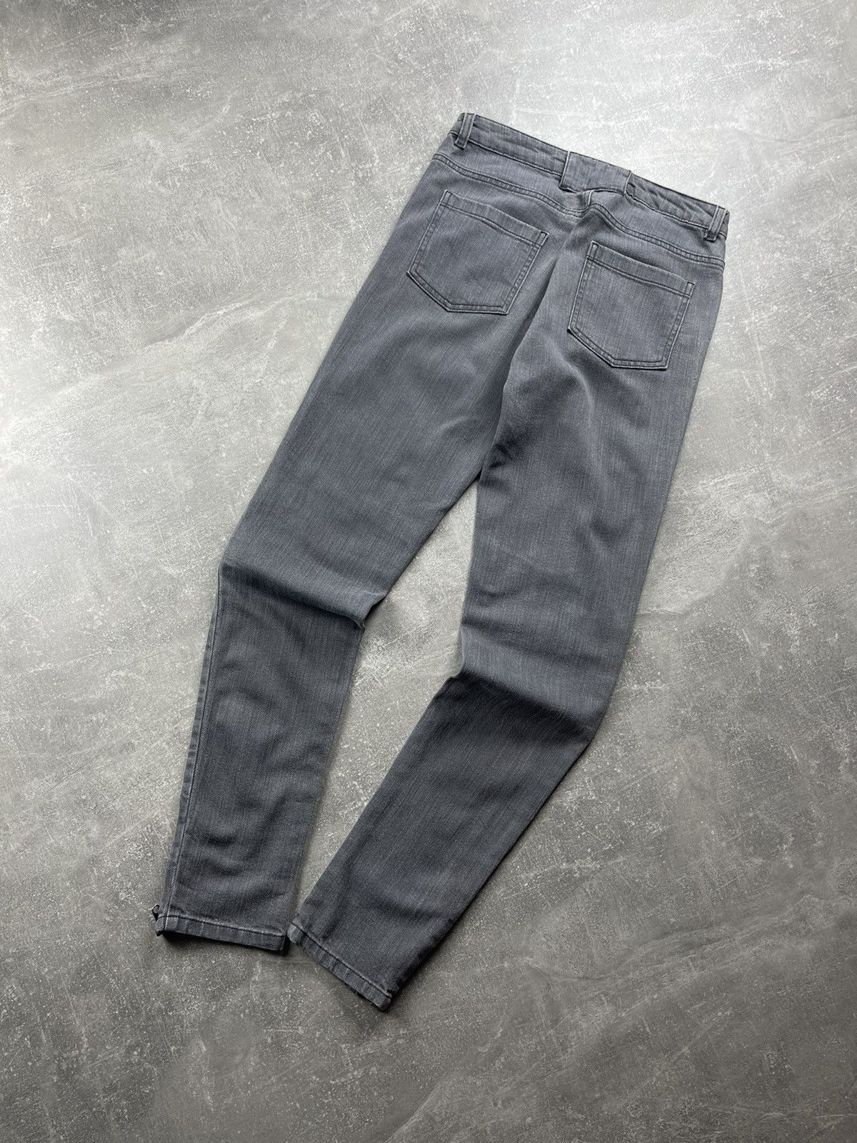 Maison Margiela MM6 Maison Martin Margiela Gray Slim Zip Ankle Jeans Size 28" / US 6 / IT 42 - 7 Thumbnail