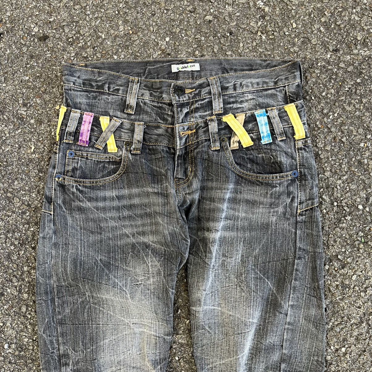 Hysteric Glamour Japanese Double Waist Distress Denim Jeans Undercover Styled Size US 32 / EU 48 - 4 Thumbnail