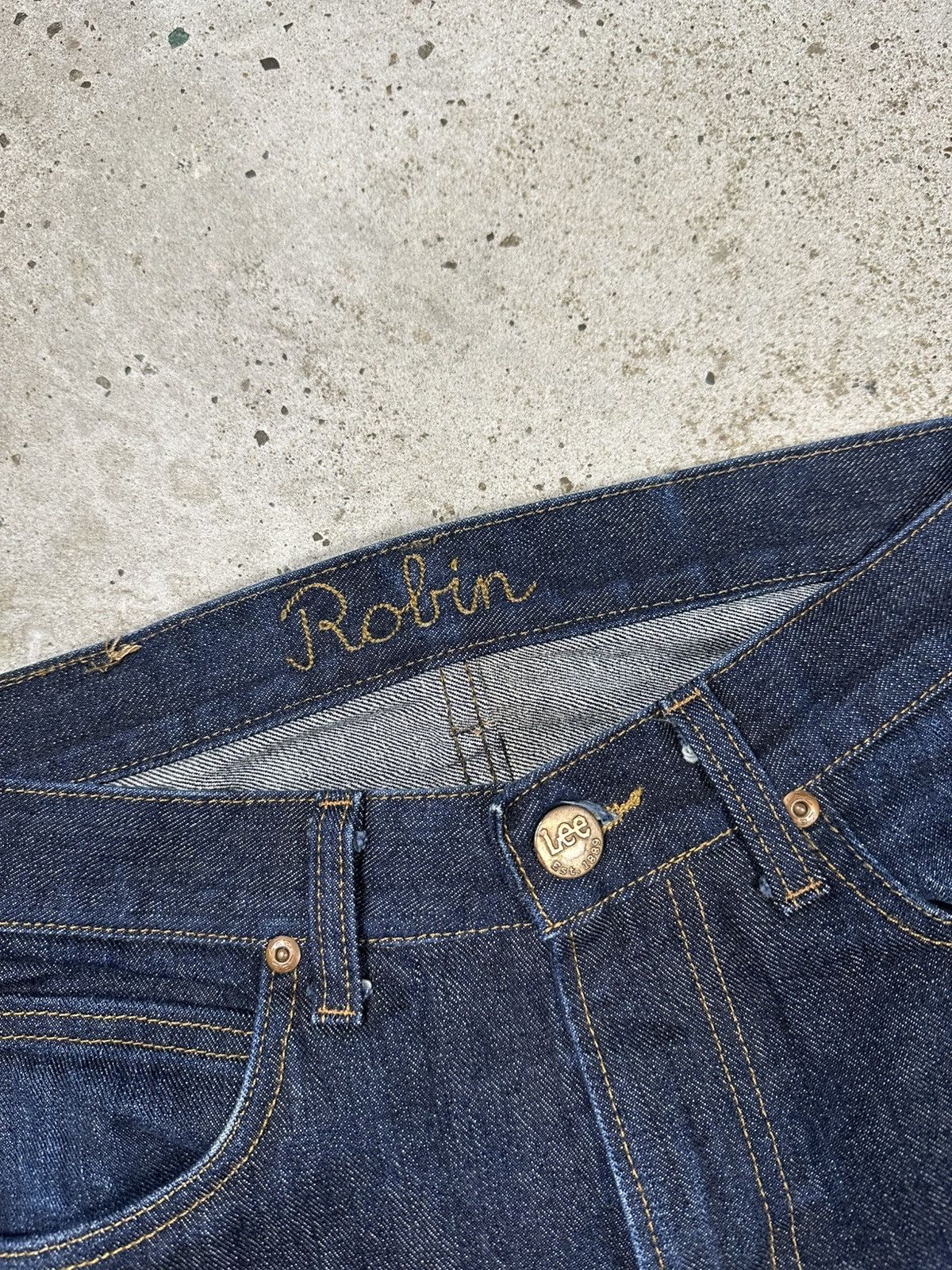 Lee Vintage Y2K Lee Robin Selvedge Raw Jeans Denim Pants Size US 29 - 10 Thumbnail