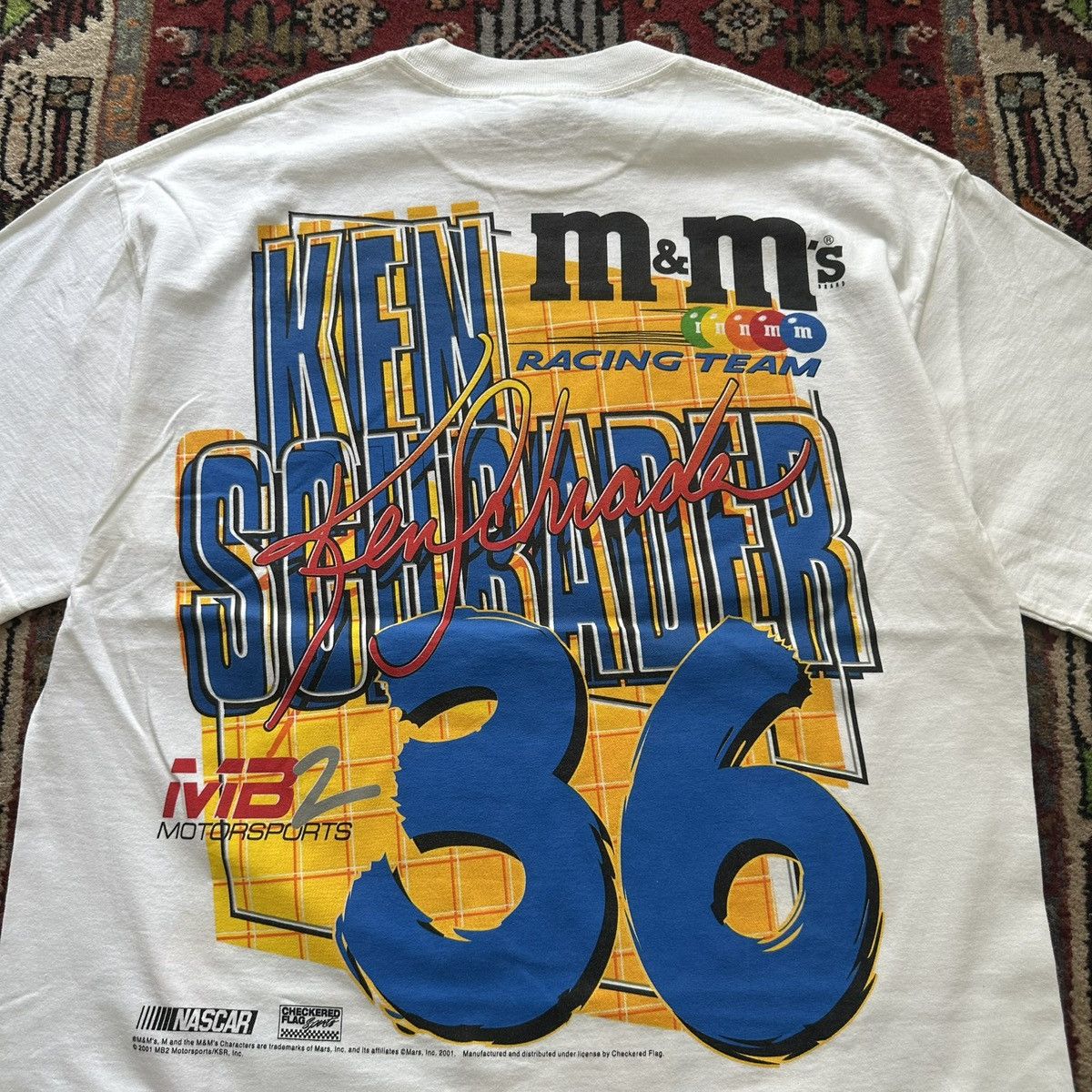Vintage 2001 M&M’s NASCAR Racing Tee Double Sided Vintage Size US L / EU 52-54 / 3 - 11 Thumbnail
