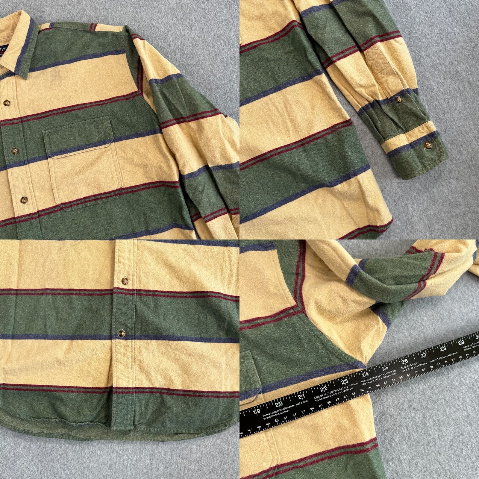 Vintage Twickers By Kenneth Gordon Button-Up Shirt Yellow Green Men's Size Large Size US L / EU 52-54 / 3 - 8 Thumbnail