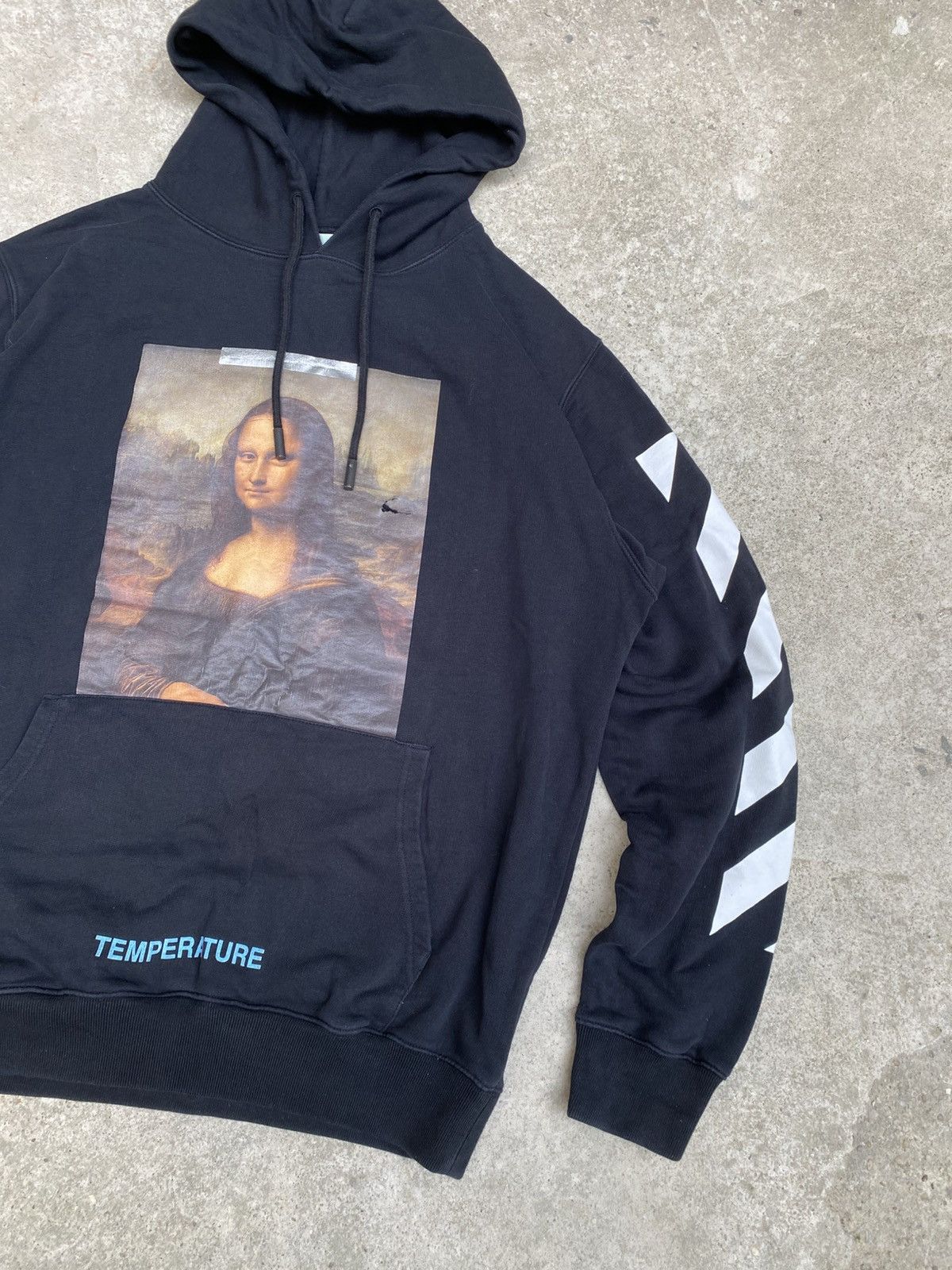Off-White Off-White Mona Lisa Temperature black Over Hoodie Size US L / EU 52-54 / 3 - 3 Thumbnail