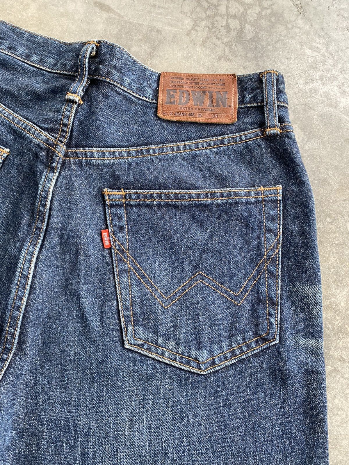 Edwin × Japanese Brand Baggy Jeans Edwin X403 Distressed Size US 31 - 9 Thumbnail