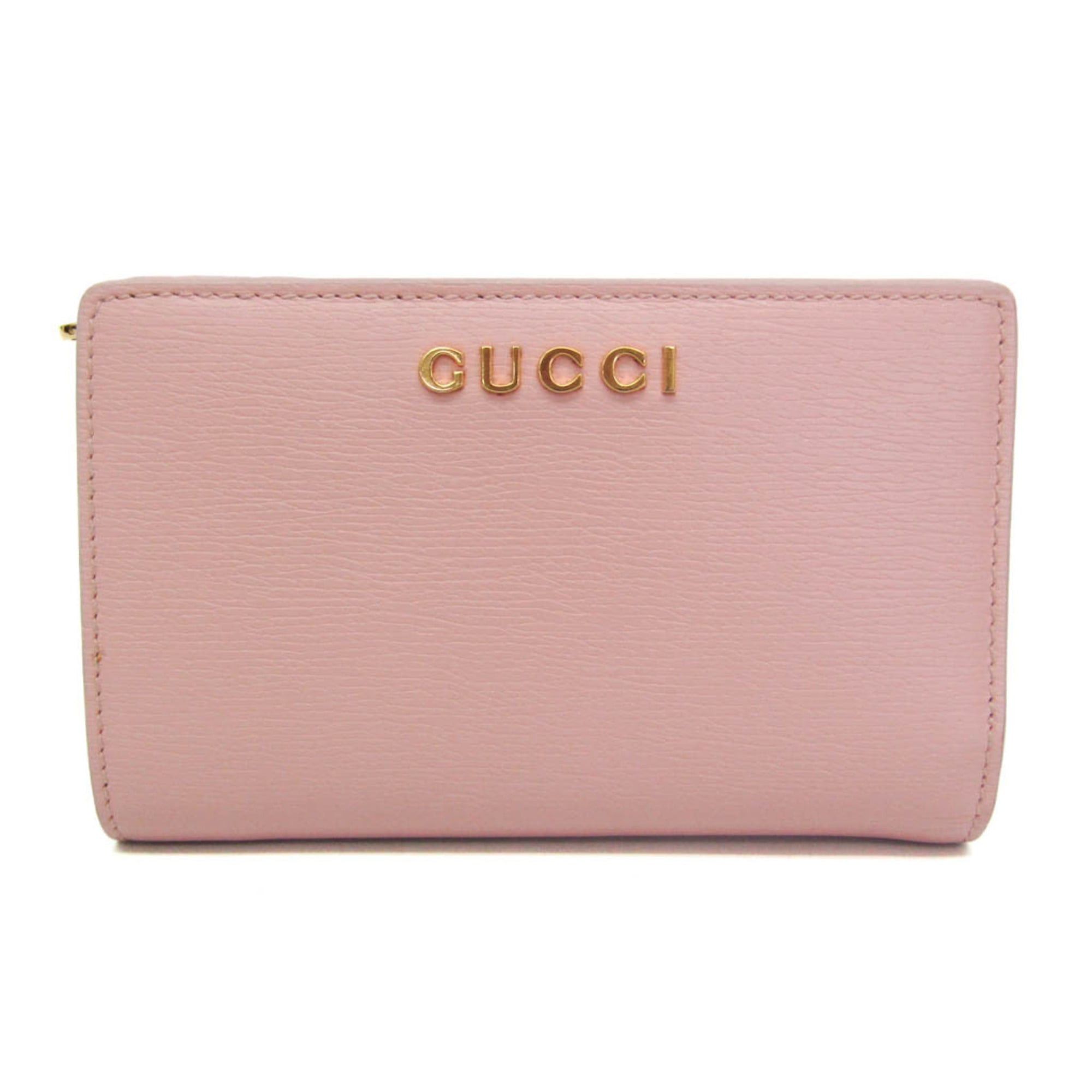Gucci Gucci 772640 Women's Leather Wallet (bi-fold) Pink Size ONE SIZE - 1 Thumbnail