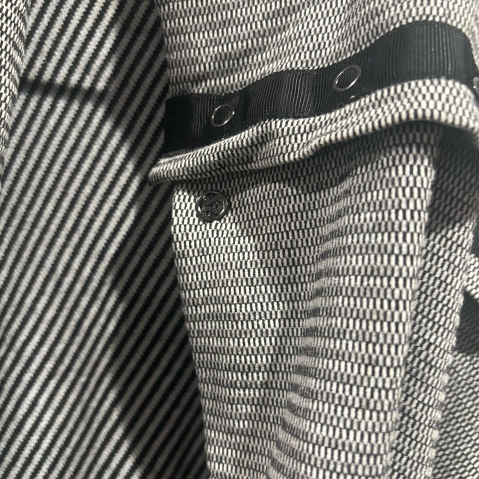 Lululemon LULULEMON Vinyasa Scarf Rulu Coco Pique Black White One Size Size ONE SIZE - 5 Thumbnail