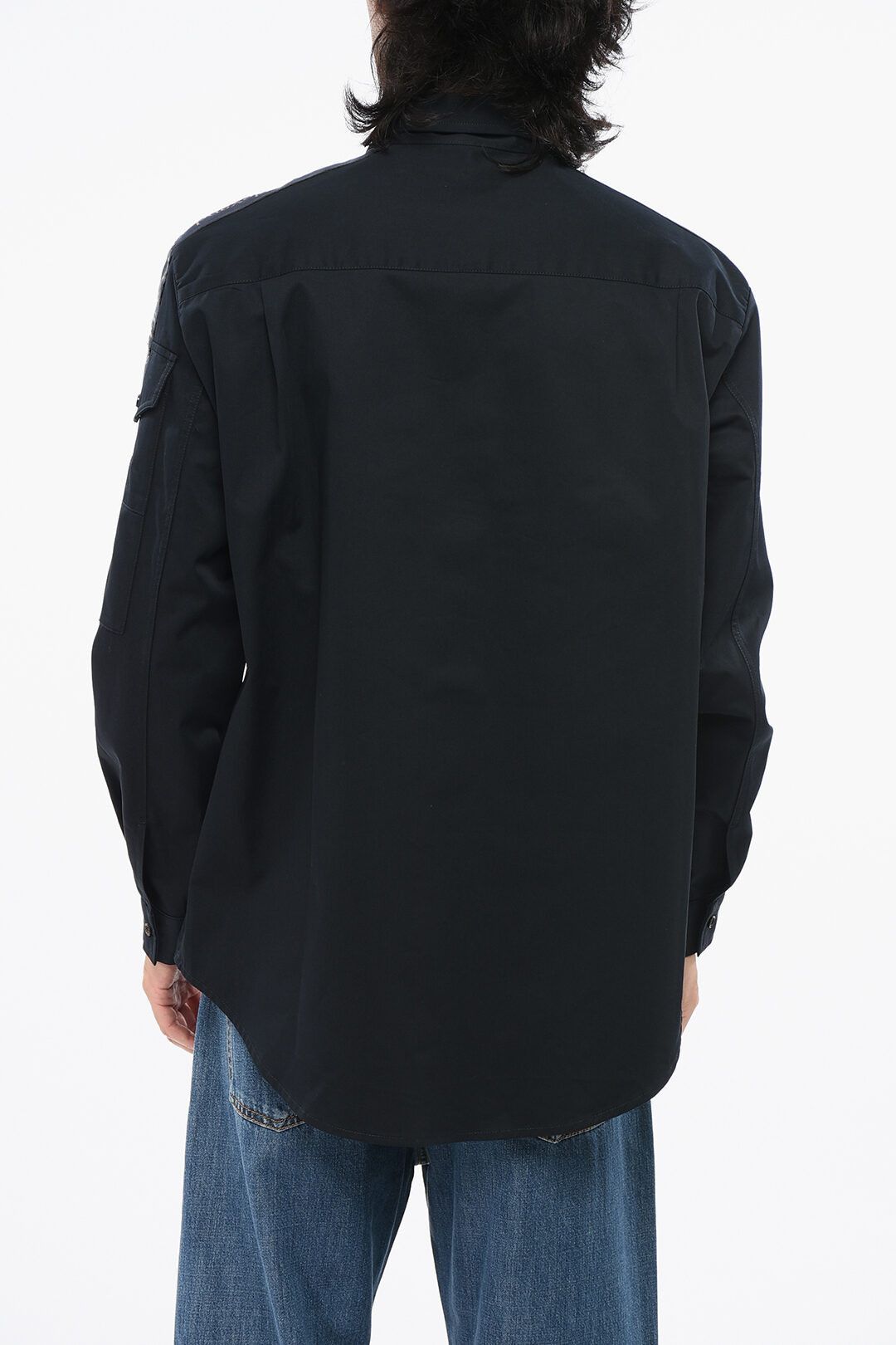 Alexander McQueen og1mm0925 Long Sleeved Shirt in Blue Size US M / EU 48-50 / 2 - 2 Thumbnail