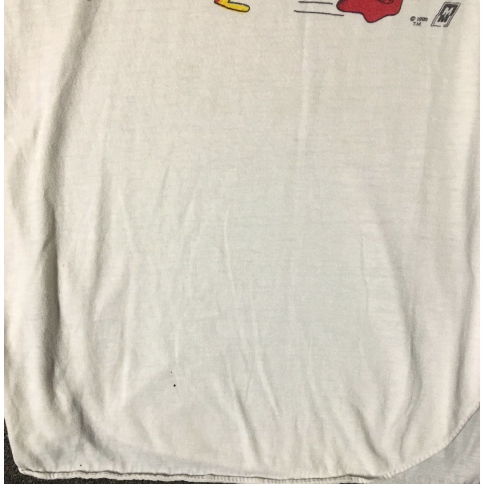 Vintage VINTAGE Pac-Man Raglan Shirt M Red 80s 90s Retro Cartoon Nintendo Atari Space Video Game Theme Mens Size US M / EU 48-50 / 2 - 6 Thumbnail