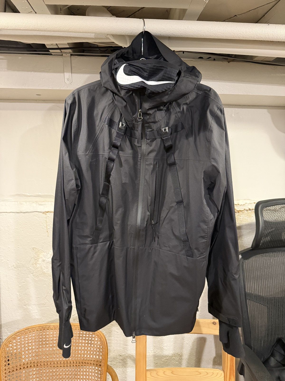 MMW × Nike Men's Black X MMW Face Mask Jacket Size US L / EU 52-54 / 3 - 1 Thumbnail