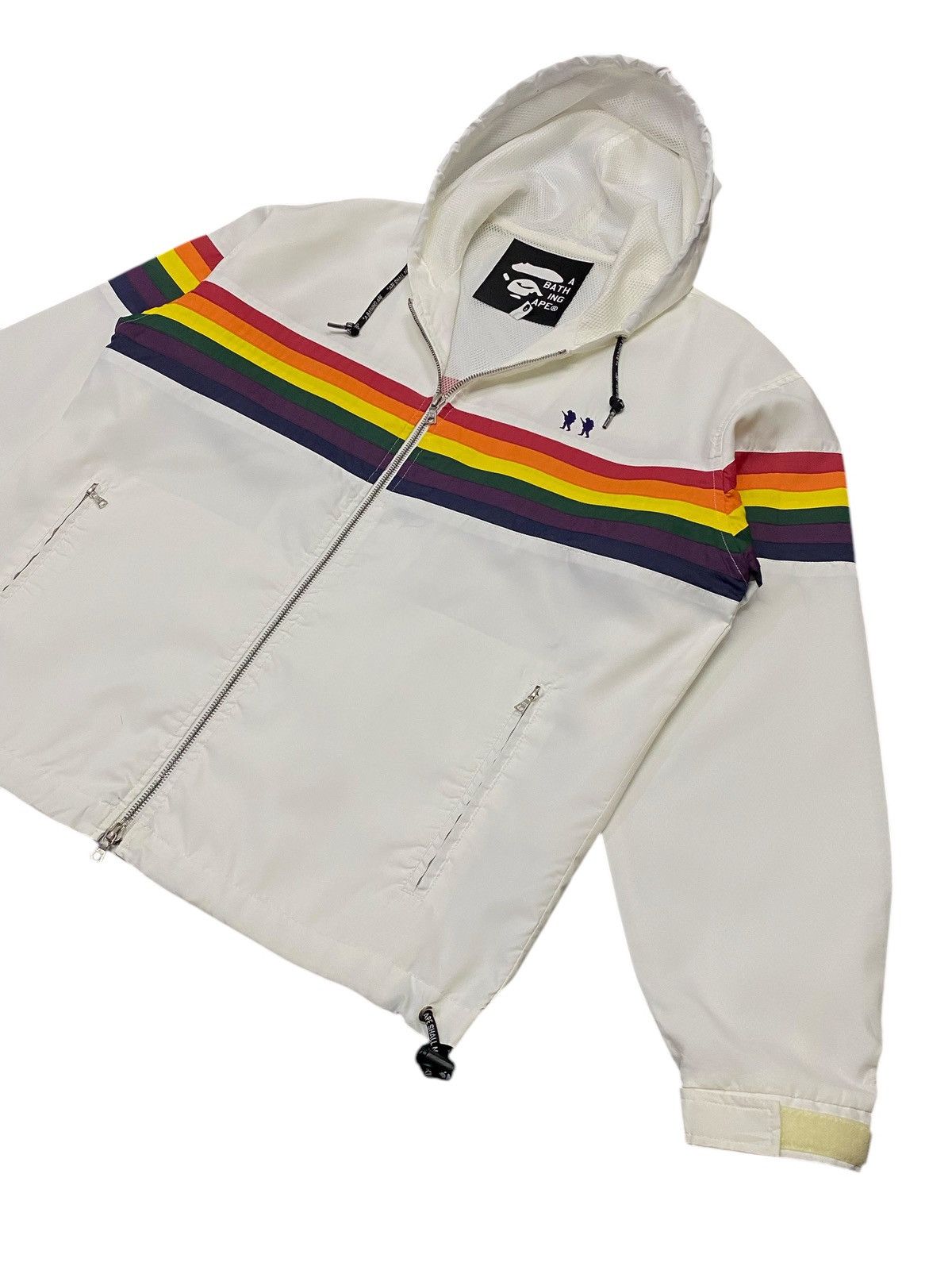 Bape Vintage A Bathing Ape Footsoldier Rainbow Hoodie Jacket Size US S / EU 44-46 / 1 - 24 Thumbnail