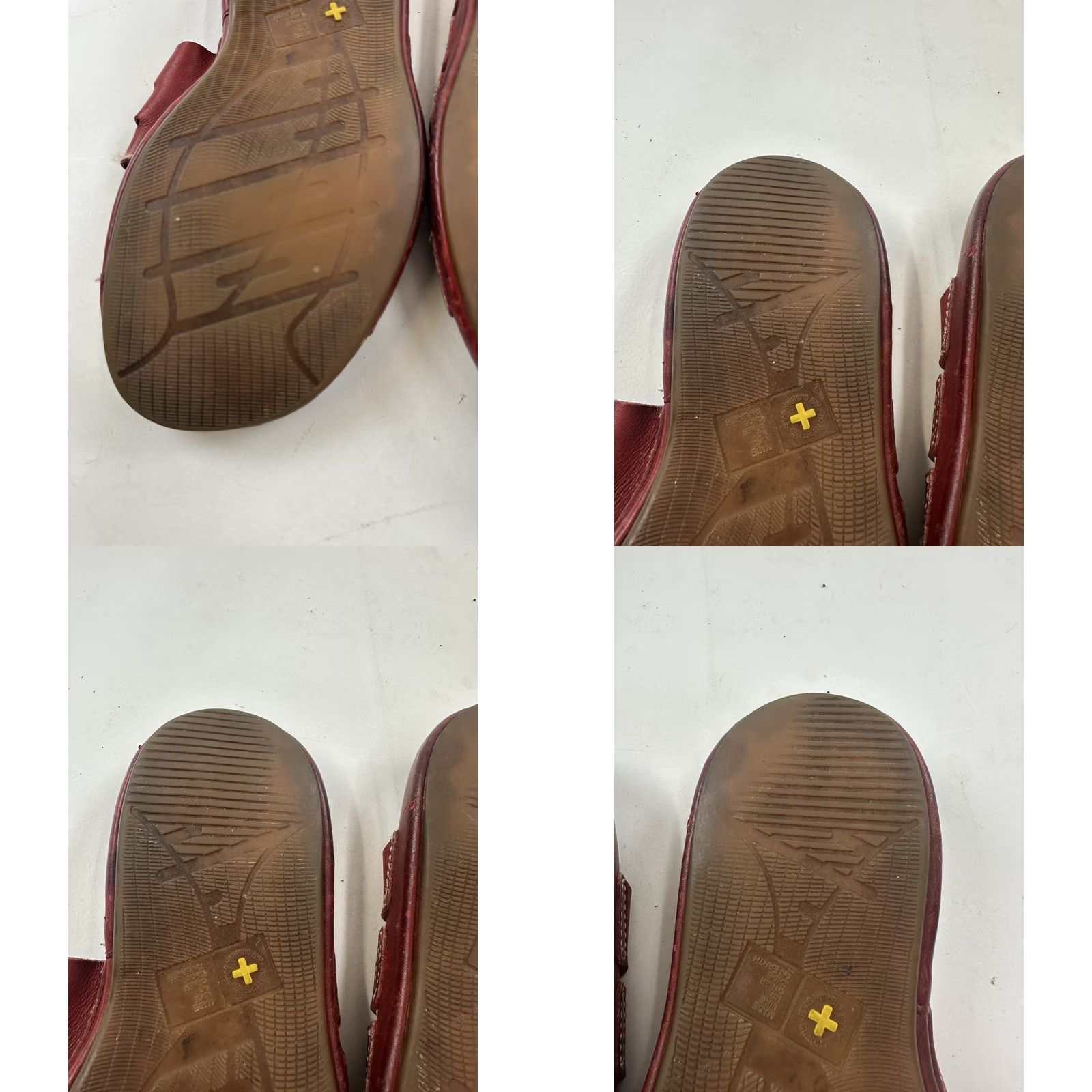 Dr. Martens VINTAGE Dr. Martens Sandals Womens Red Leather Open Toe Mules Slip On Strappy Cushioned AirWair 90s Womens Size US 5 / IT 35 - 8 Thumbnail