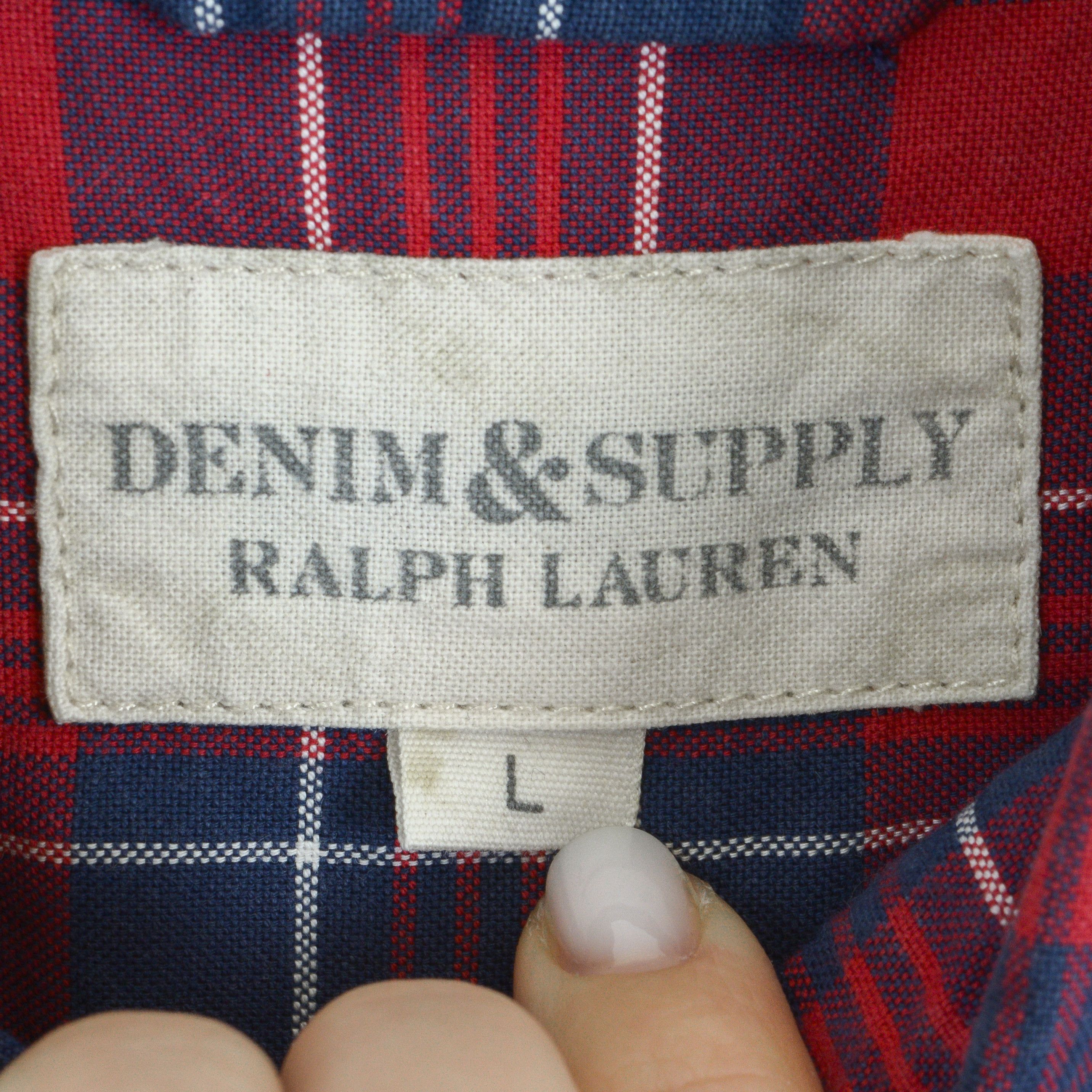 Polo Ralph Lauren Men's L Check Pattern Shirt Button Casual Long Sleeve Size US L / EU 52-54 / 3 - 3 Thumbnail