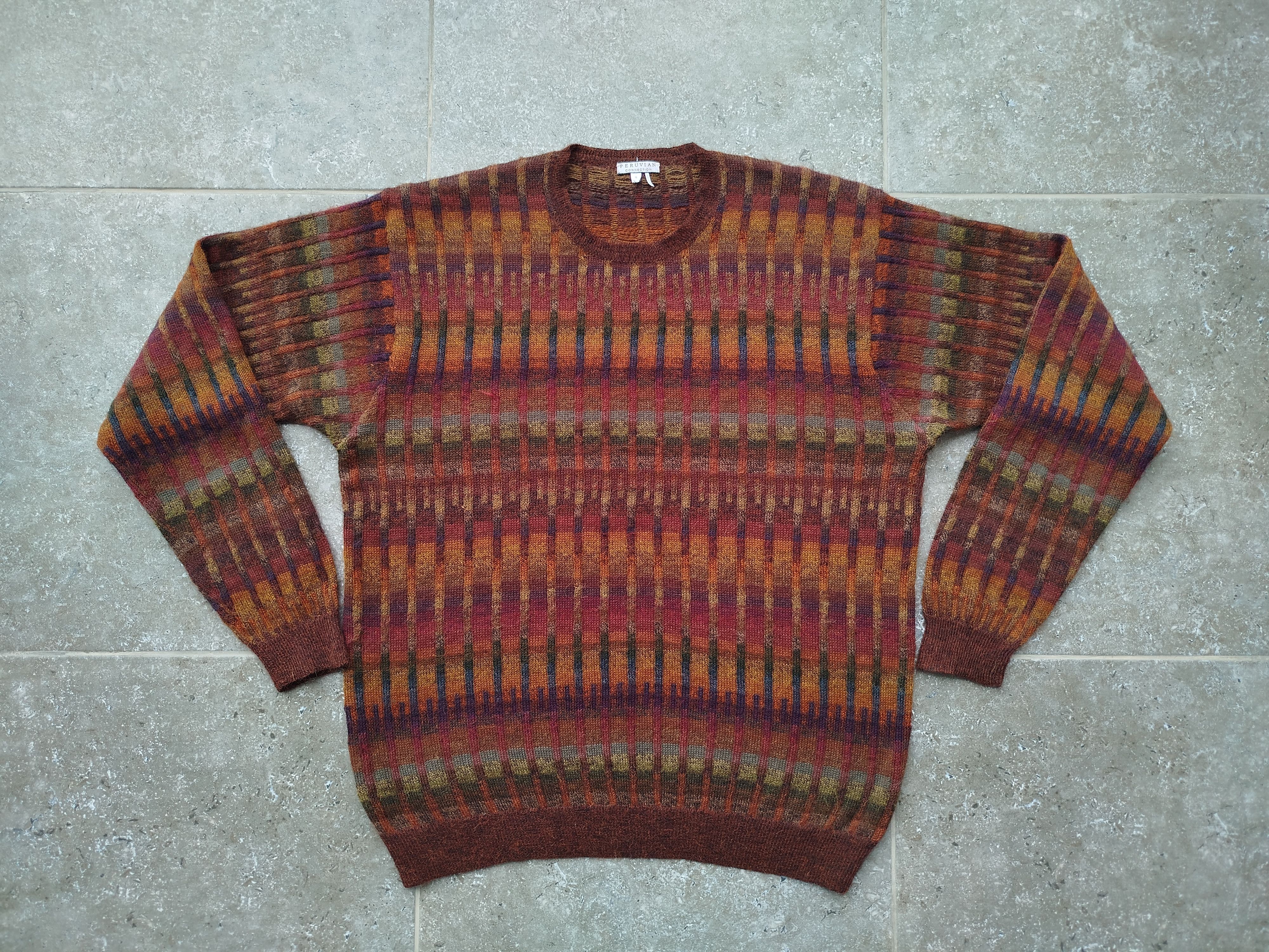 Vintage Peruvian Connection Sweater Crew Neck Alpaca Ethnic Size US M / EU 48-50 / 2 - 2 Thumbnail
