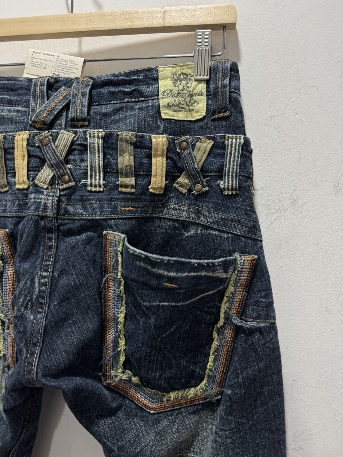 Japanese Brand JAPANESE DESIGN DOMINATE PUNK STYLE CURVED DISTRESSED JEANS Size US 28 / EU 44 - 4 Thumbnail
