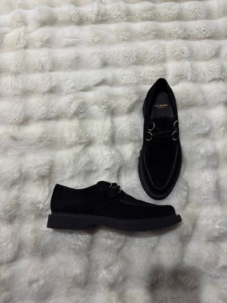 Saint Laurent Paris Saint Laurent Paris Poster Style Men's Loafers Leather Sho Size US 10 / EU 43 - 1 Thumbnail
