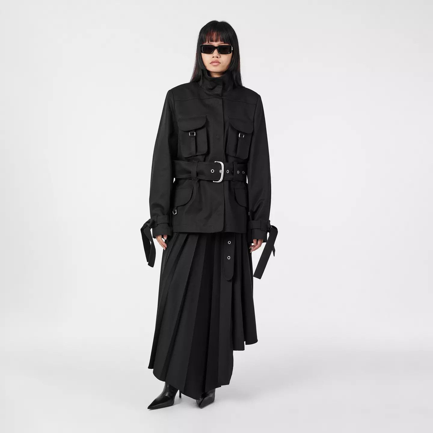 Off-White o1y1125 Belt Jacket in Black Size M / US 6-8 / IT 42-44 - 6 Thumbnail