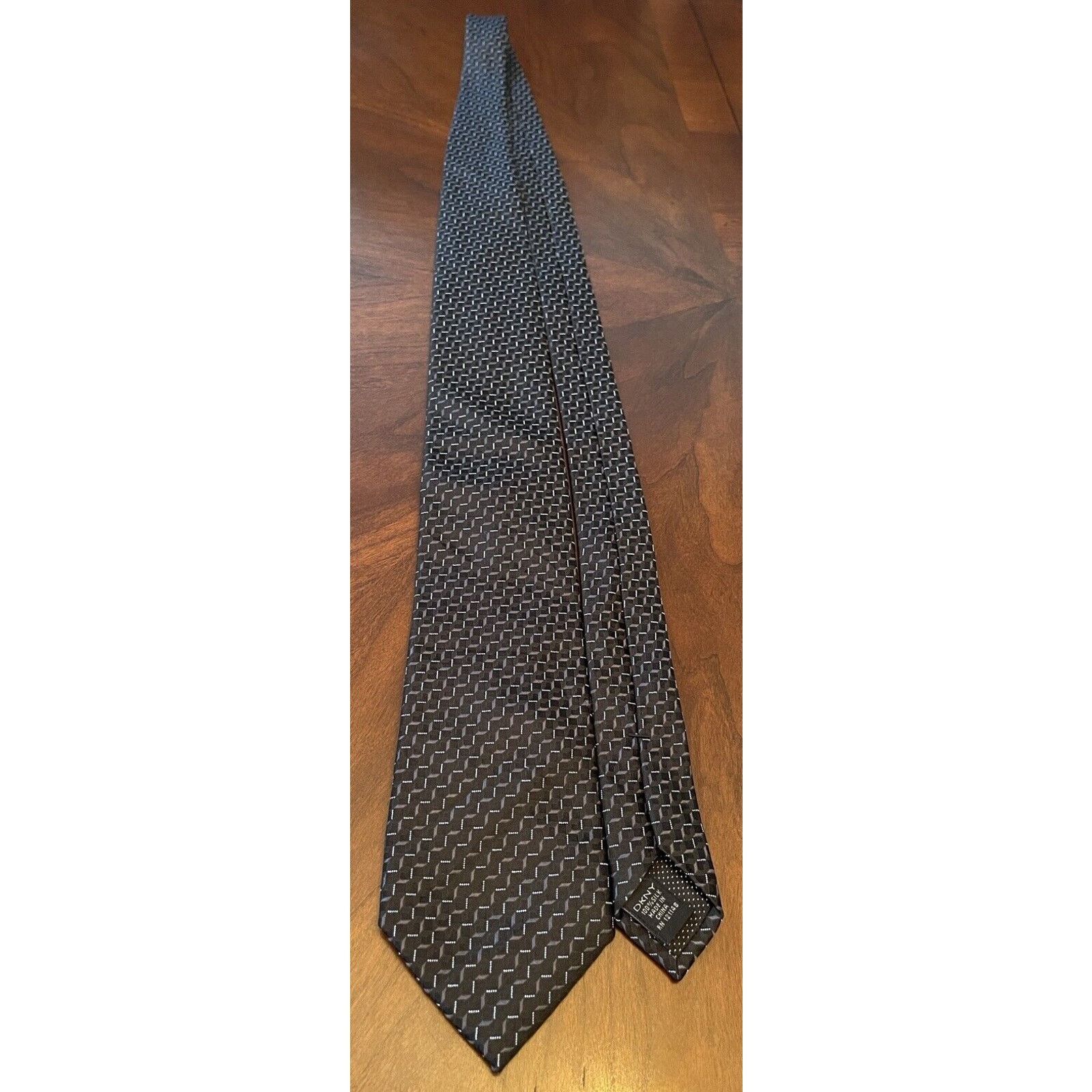 DKNY Dkny Black 100% Silk Men’s Neck Tie Made In China Size ONE SIZE - 3 Thumbnail