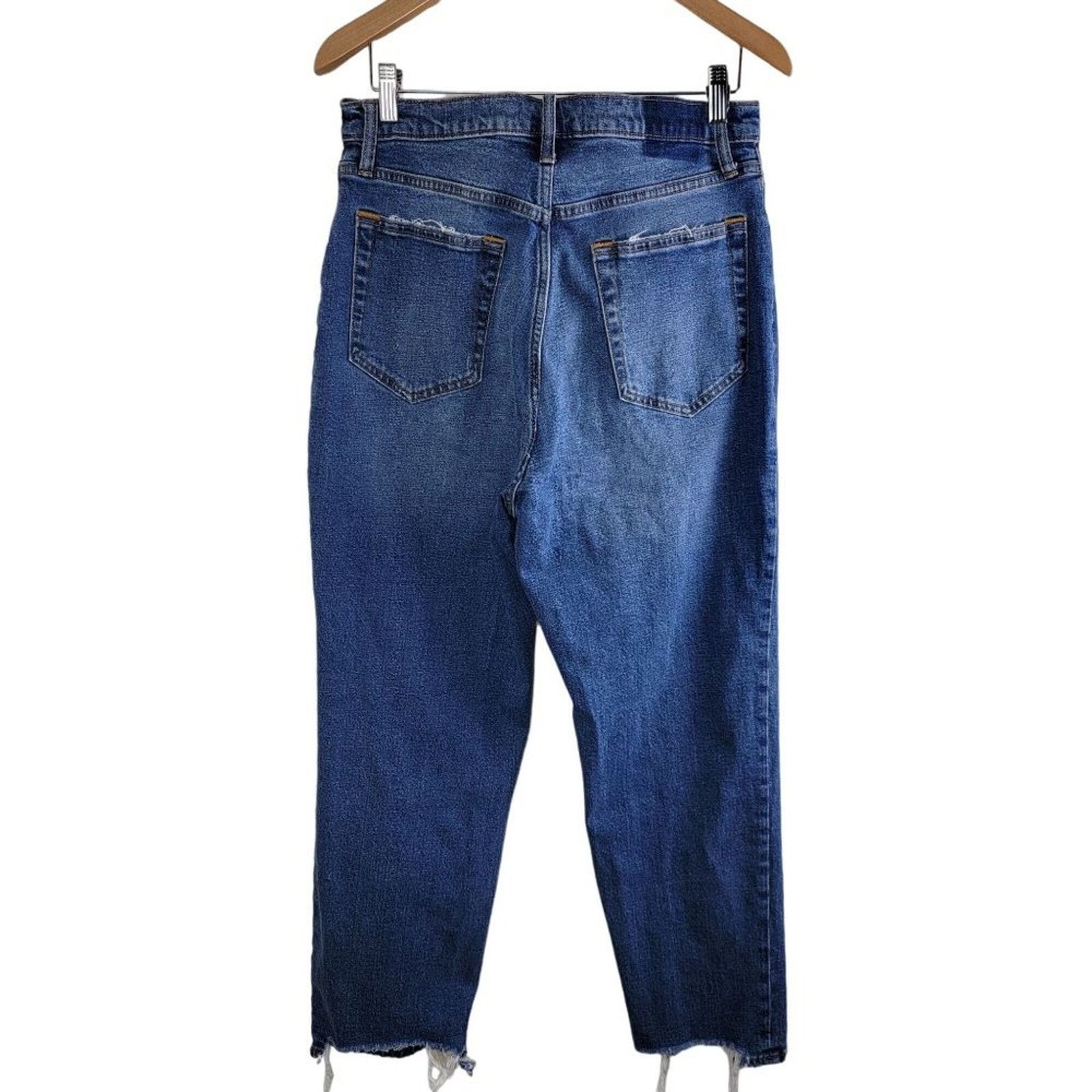 Abercrombie & Fitch The Abercrombie & Fitch Ankle Straight Ultra Rise Jeans Size 31" - 7 Thumbnail