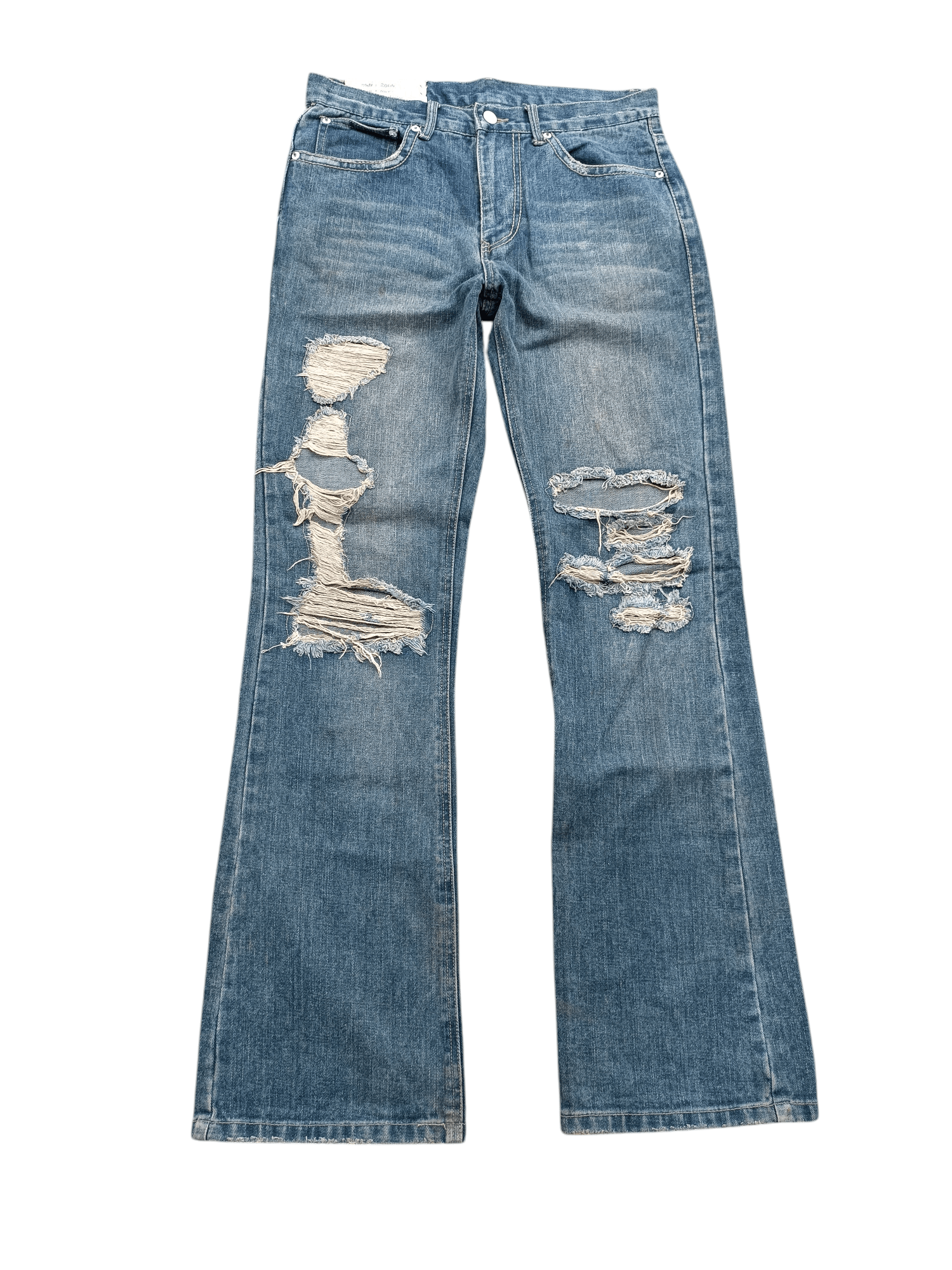 Japanese Brand Flare Distressed Jeans Antful Nylaus Embroidery Jeans Size US 32 / EU 48 - 18 Thumbnail