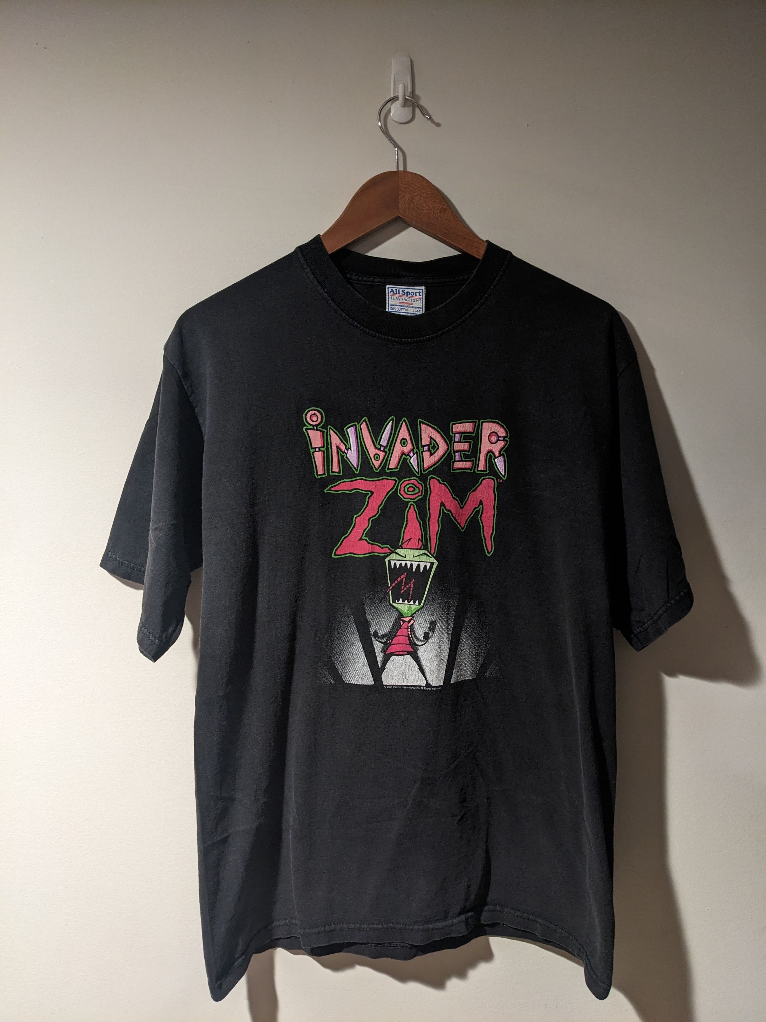 Nickelodeon × Vintage Vintage 2001 Invader Zim Nickelodeon Cartoon Large T-Shirt Size US L / EU 52-54 / 3 - 1 Thumbnail