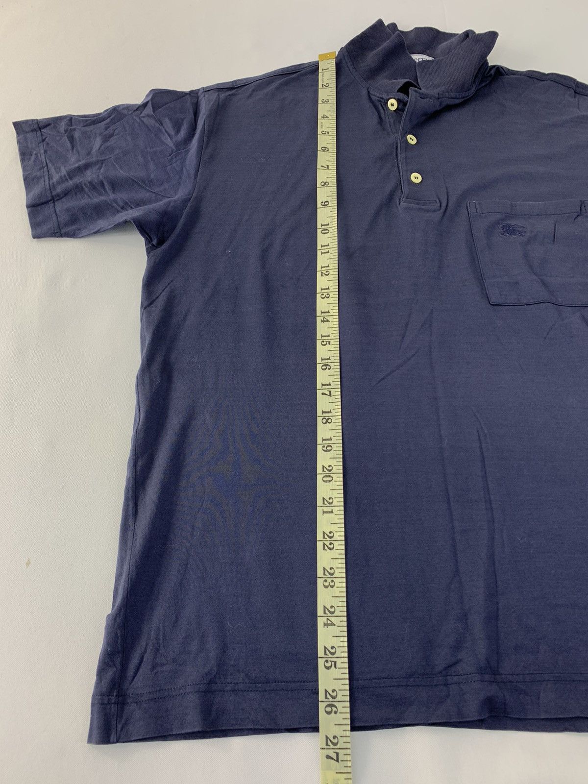 Burberry × Designer × Vintage Burberry Of London Made in Italy Single Pocket Polo Tee Size US M / EU 48-50 / 2 - 9 Thumbnail