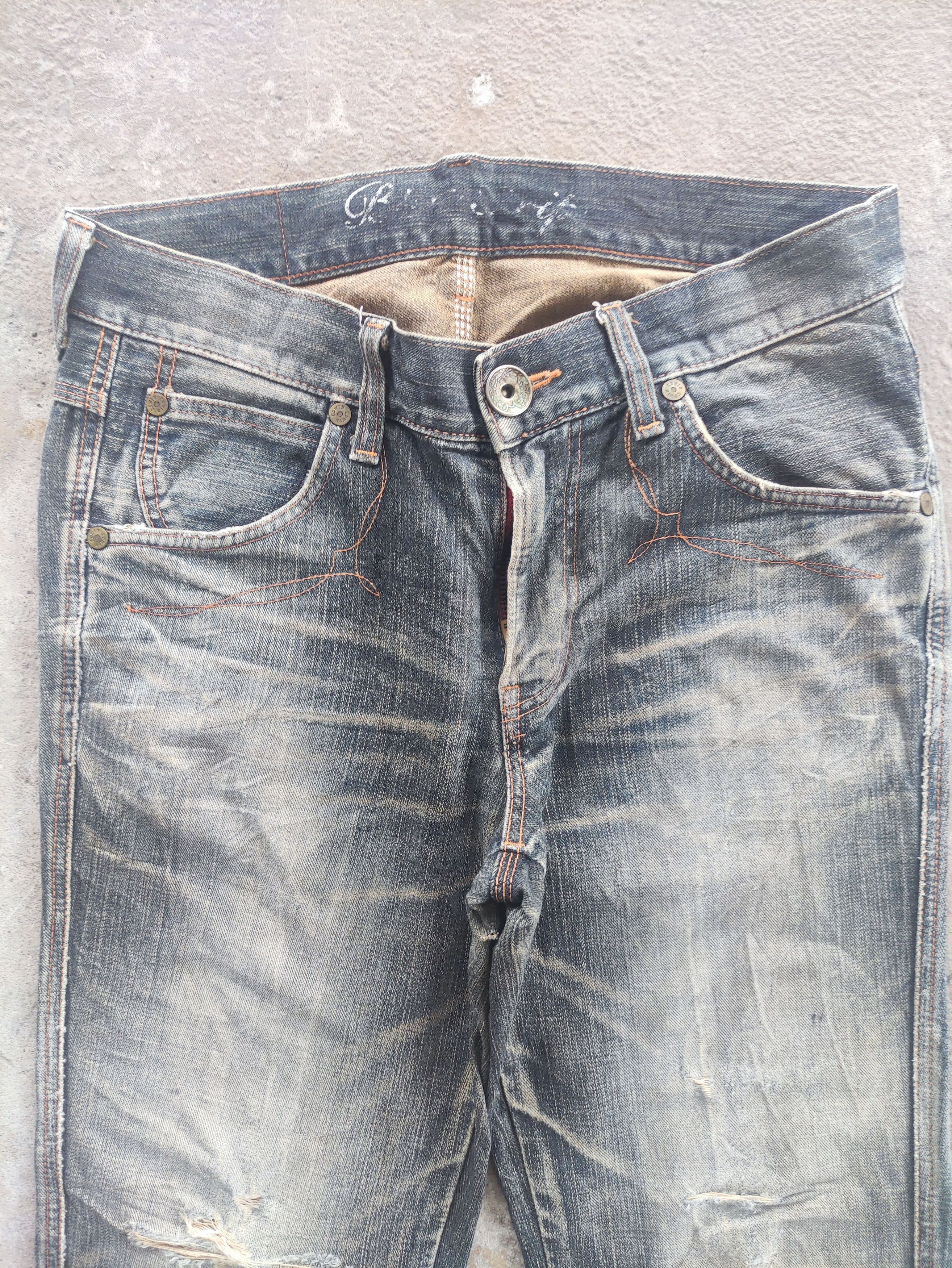 Edwin Vintage Edwin Baggy Distress Faded Denim Pants Size US 36 / EU 52 - 3 Thumbnail