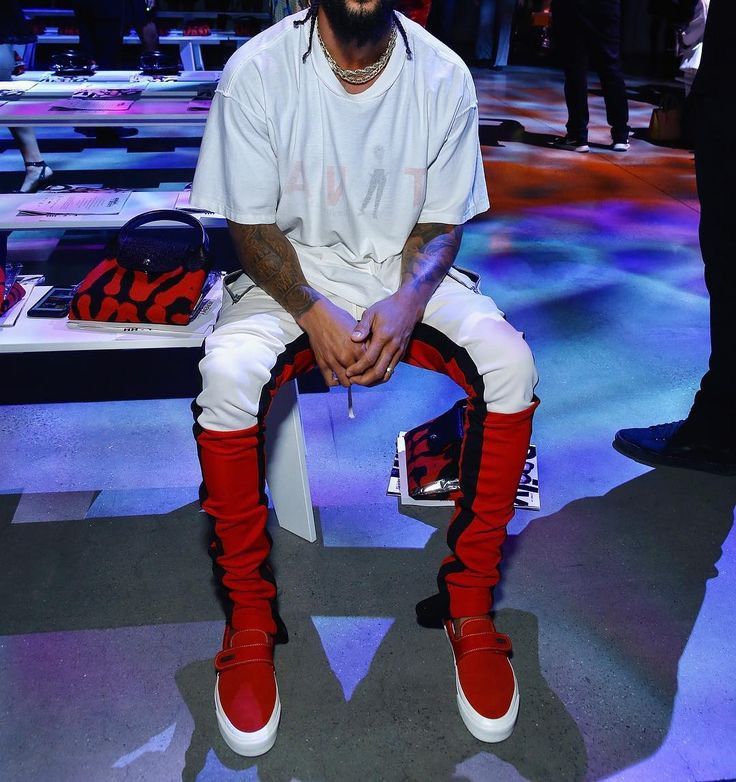 Fear of God Fear of God Moto Trackpants Cream/Red/Yellow/Black Medium Size US 32 / EU 48 - 11 Thumbnail