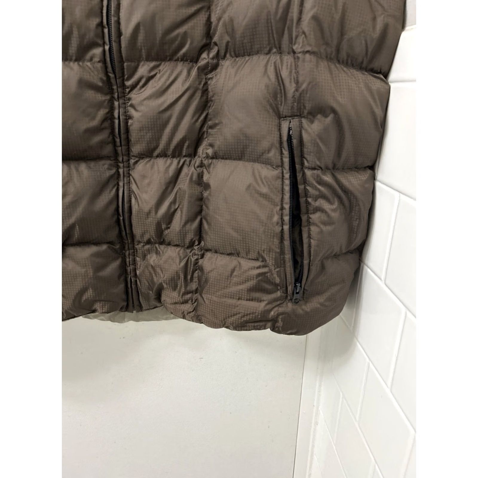 Lands' End Lands' End Vest Mens 2XL Down Puffer Full Zip Quilted Stand-Up Collar Brown Ripstop Jacket/Coat Size US XXL / EU 58 / 5 - 5 Thumbnail