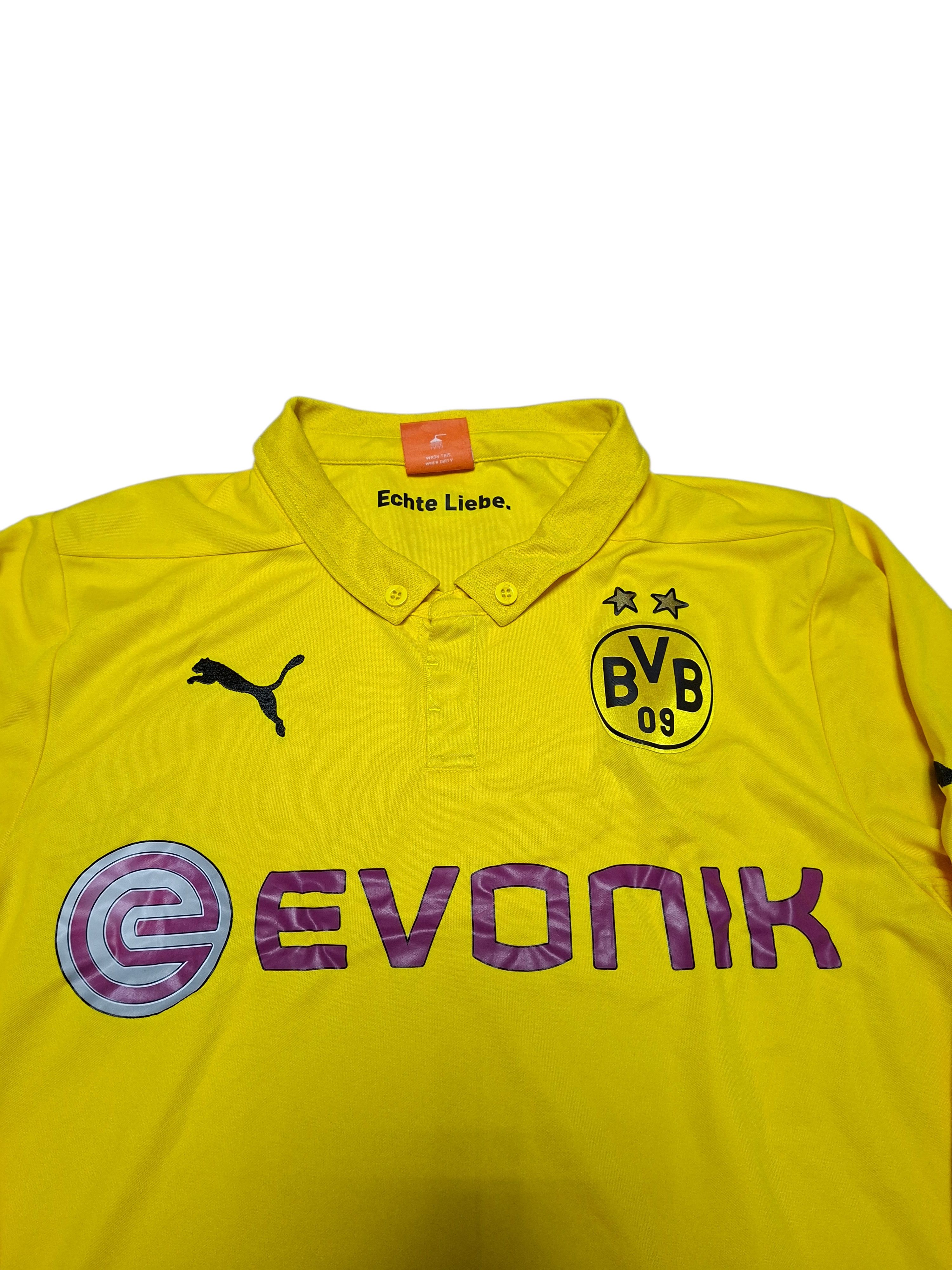 Puma BORUSSIA DORTMUND PUMA VINTAGE 2014/2015 LONG SOCCER JERSEY Size US S / EU 44-46 / 1 - 2 Thumbnail