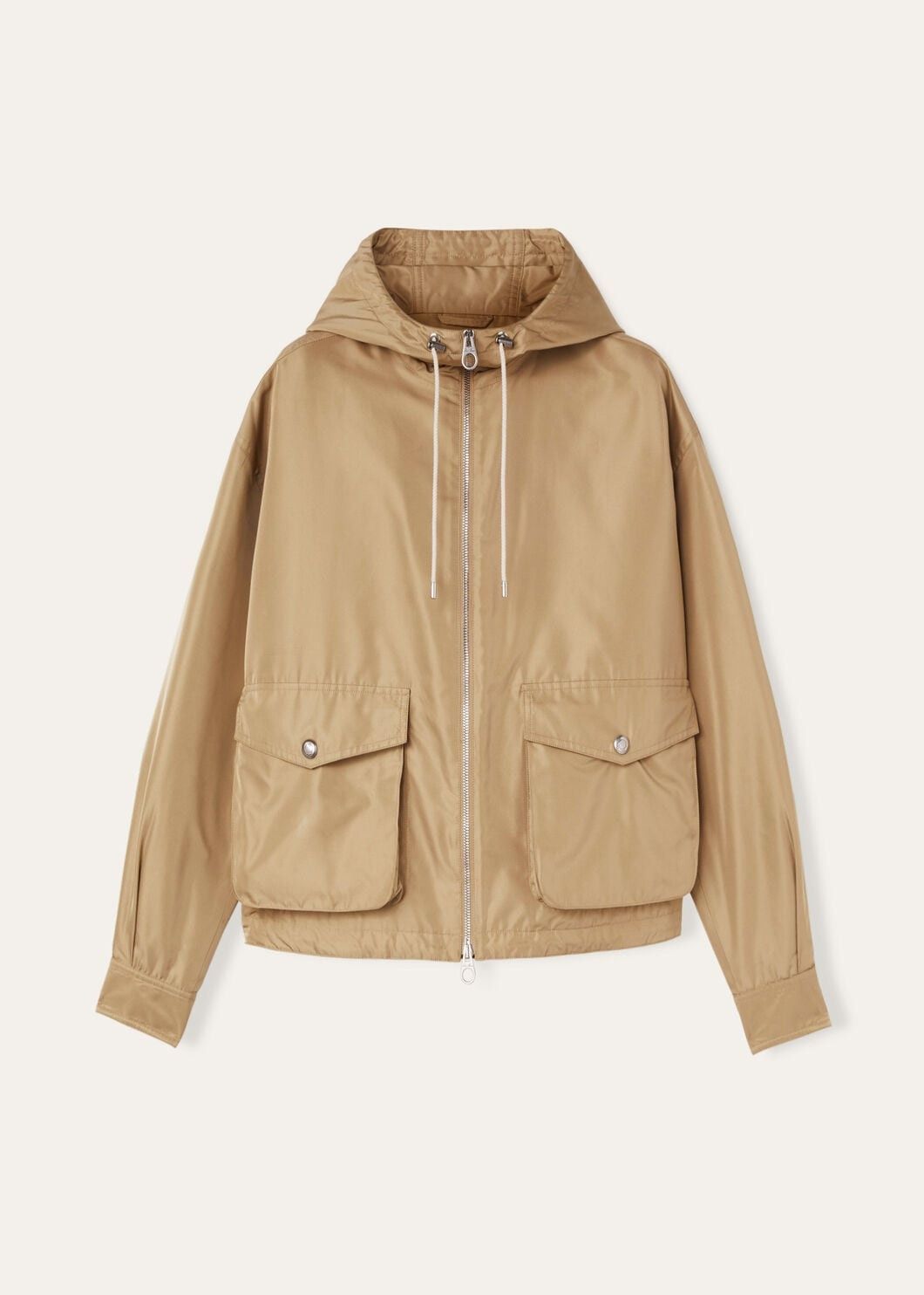 Loro Piana o1srvl11e0825 FAO6128 Brussel Blouson Jacket in Beige Size S / US 4 / IT 40 - 1 Thumbnail