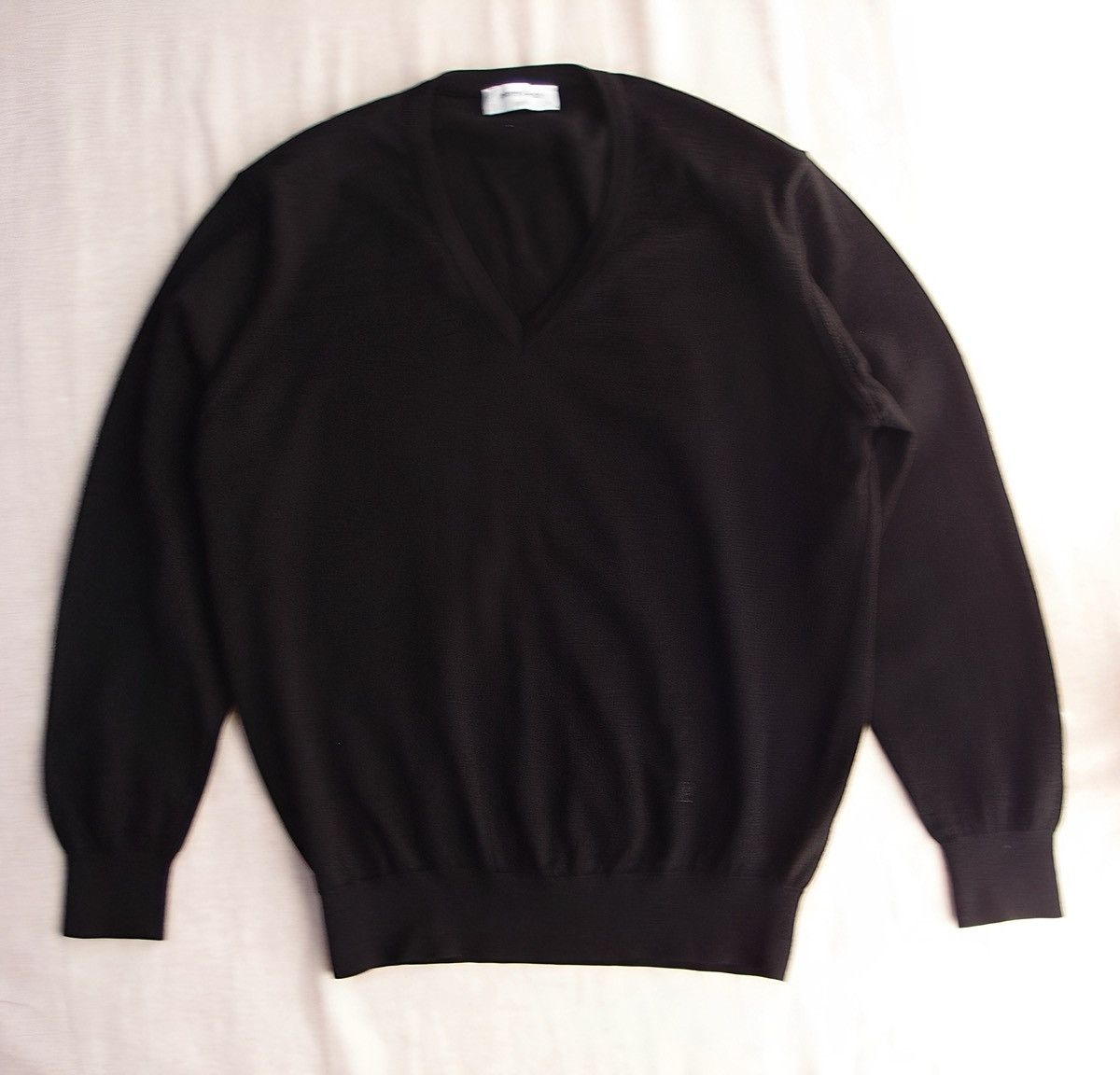 Pierre Cardin Pierre Cardin Paris Black V-Neck Wool Knit – Made in France Size US XL / EU 56 / 4 - 2 Thumbnail