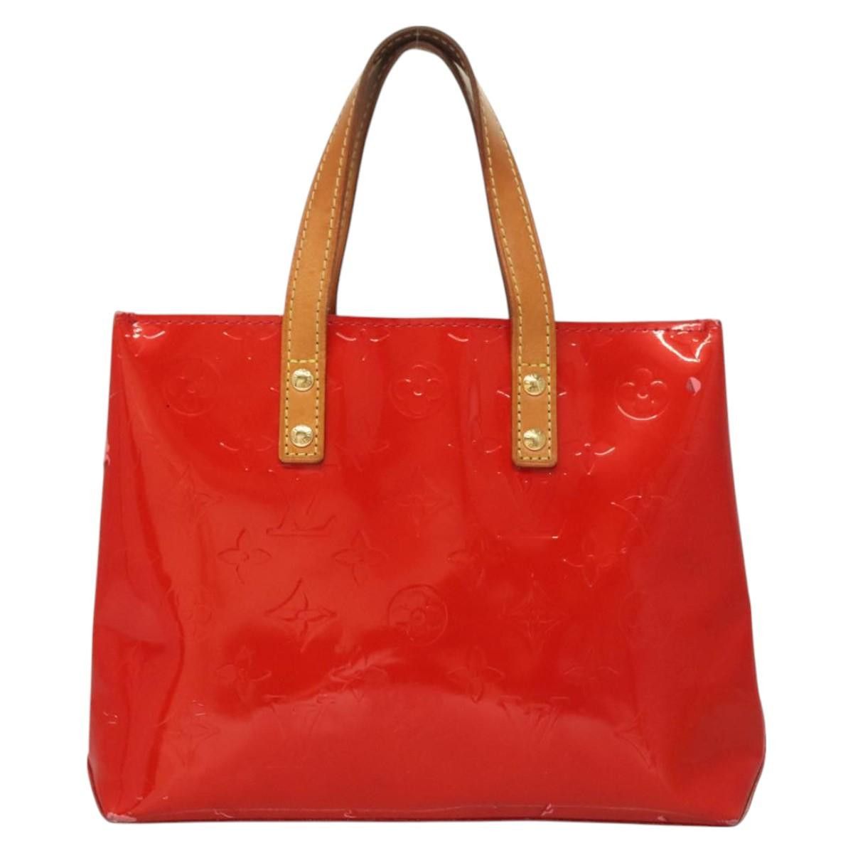 Louis Vuitton LOUIS VUITTON Monogram Vernis Reade PM Hand Bag Red Rouge Size ONE SIZE - 2 Thumbnail