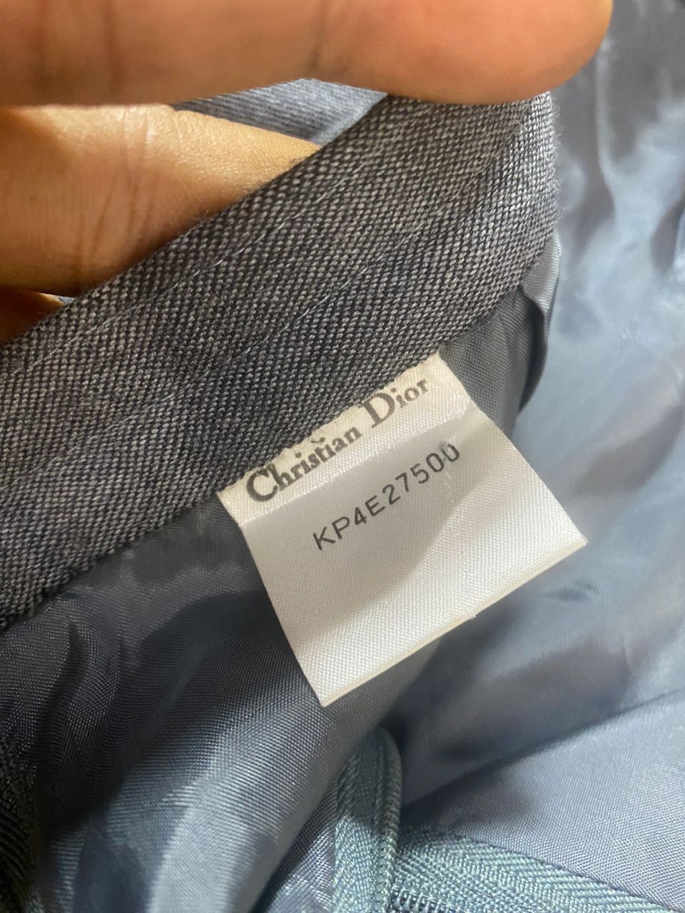Dior Christian Dior grey wool skirt Size 31" - 4 Thumbnail