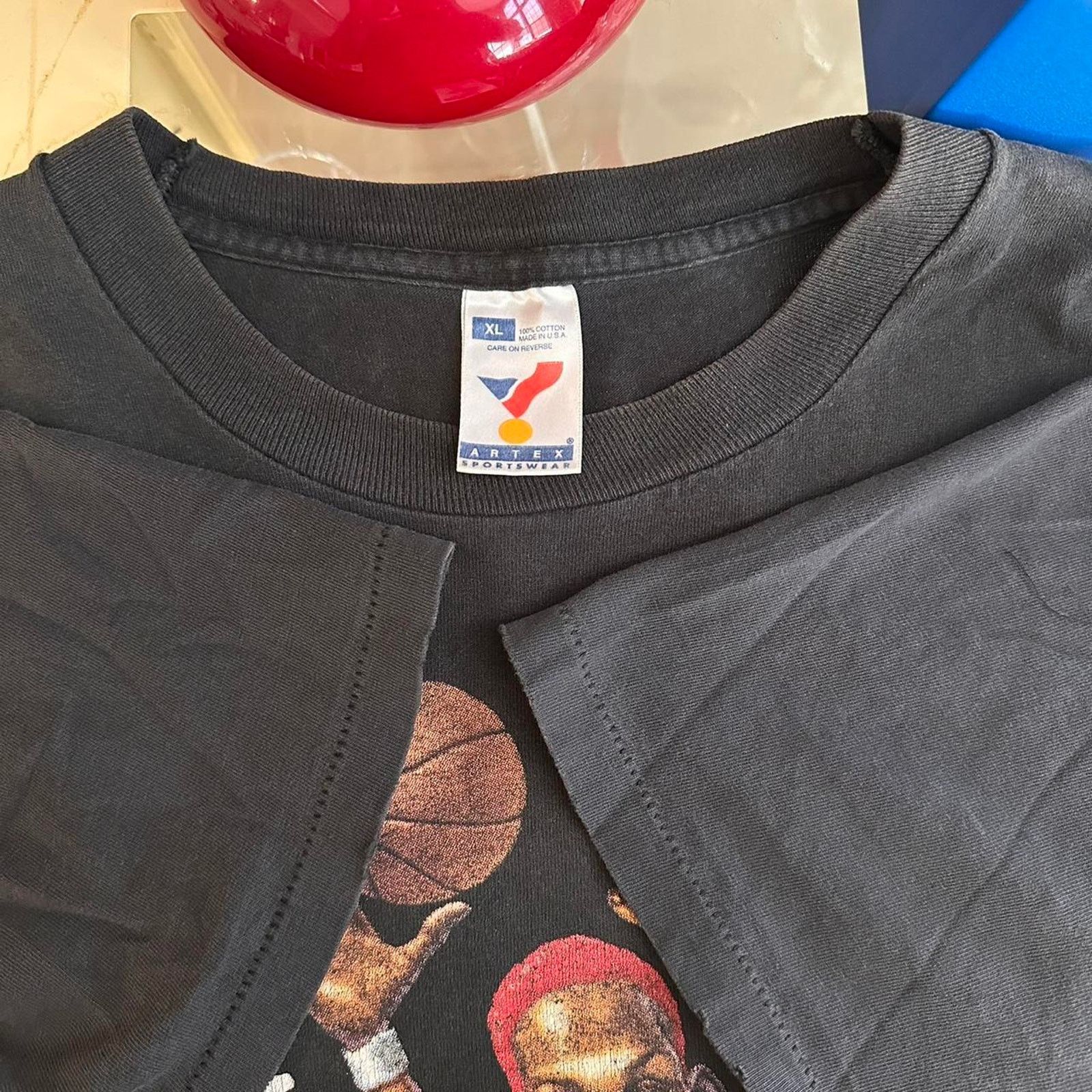 NBA × Rap Tees × Vintage Vintage Chicago Bulls Dennis Rodman Shirt Size US XL / EU 56 / 4 - 8 Thumbnail