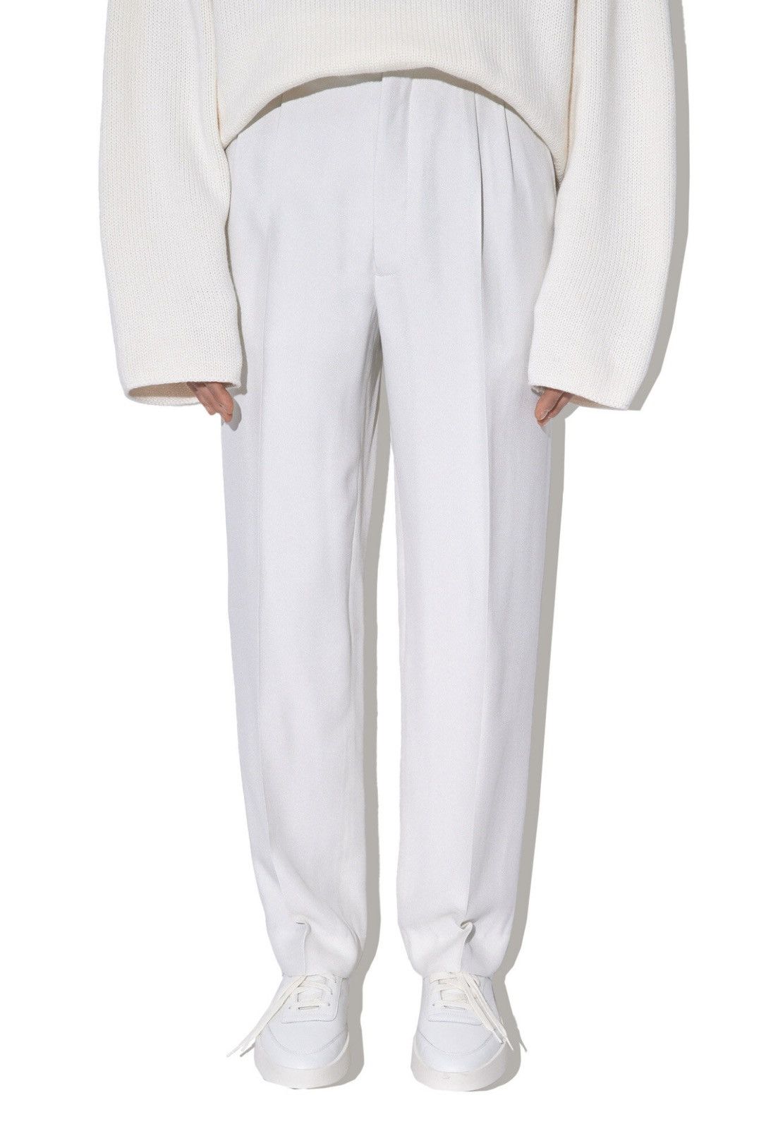 image of Last Size Fear Of God Viscose White Pants, Men's