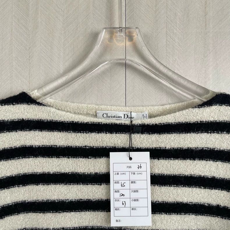 Dior Dior Black White Striped Butterfly Knit Sweater-2505 Size US S / EU 44-46 / 1 - 3 Thumbnail